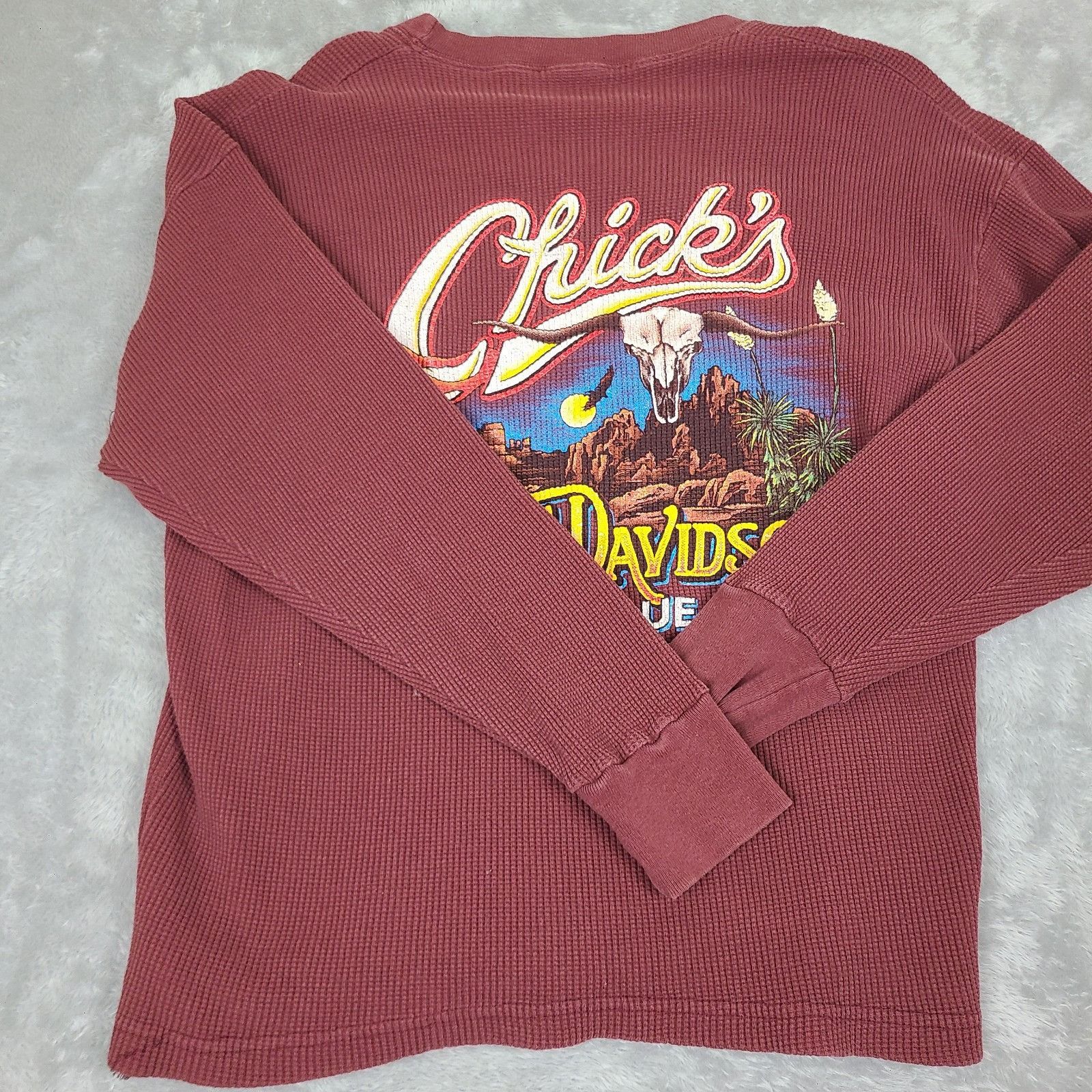 Harley Davidson Harley Davidson Sweater Mens Large Red Long Sleeve Chicks N Size US L / EU 52-54 / 3 - 11 Thumbnail