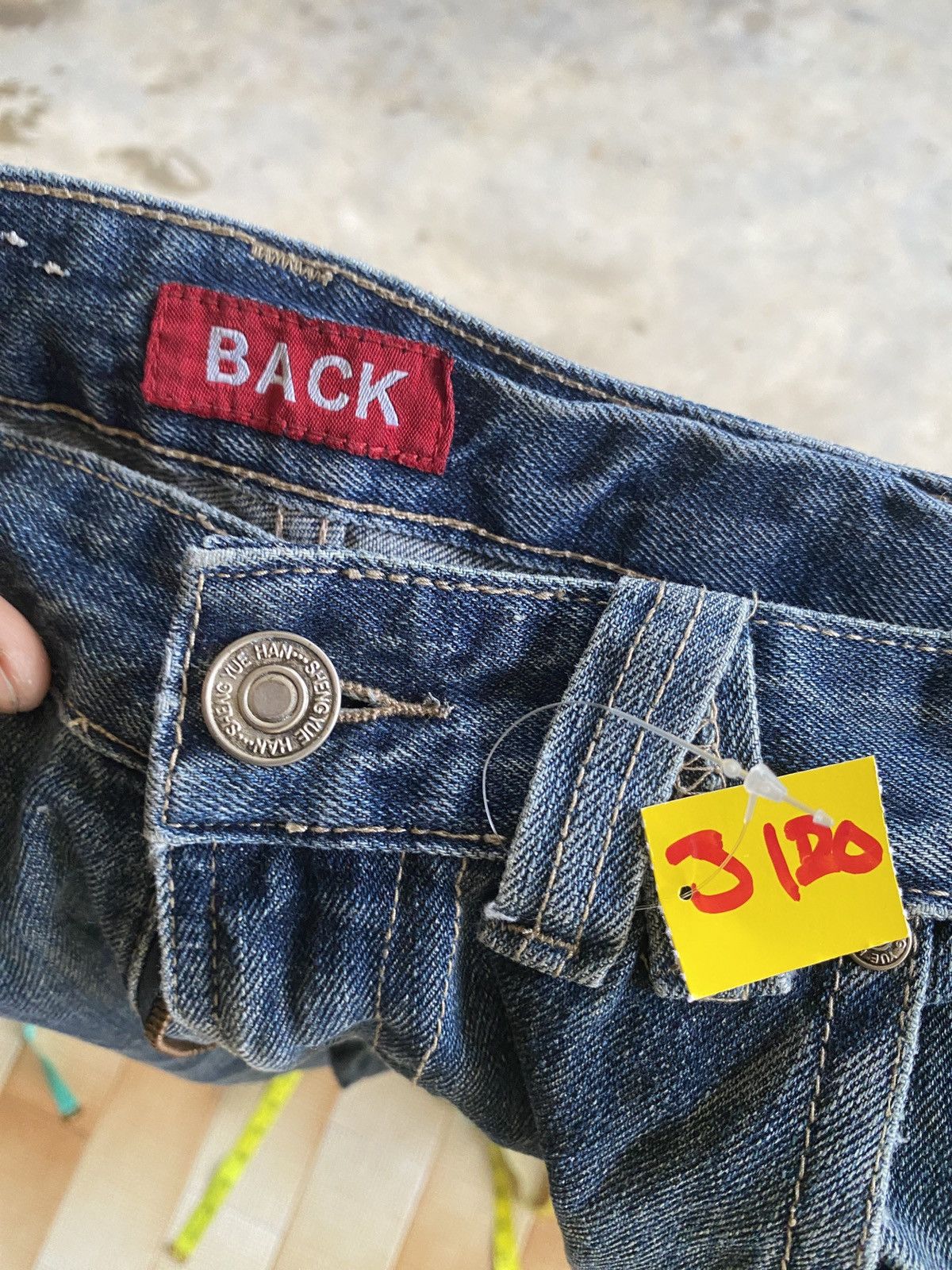 If Six Was Nine × PPFM × Vintage Vintage back straight cut denim Size US 33 - 19 Thumbnail
