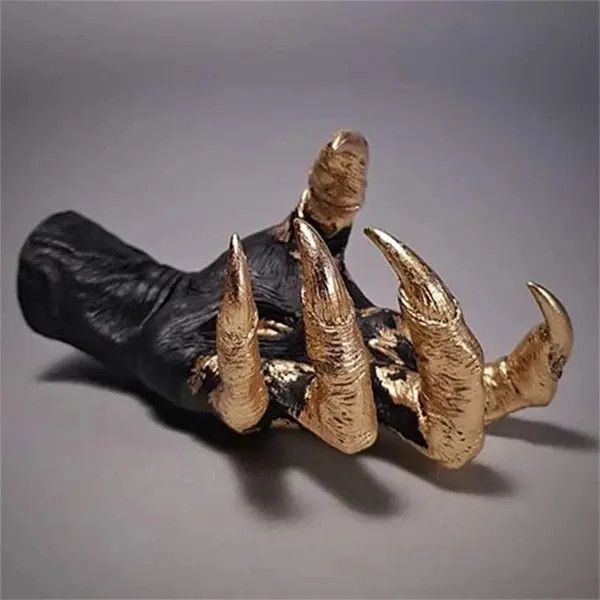 Japanese Brand Wall Mounted Witch Gold Hands Statue Size ONE SIZE - 1 Thumbnail