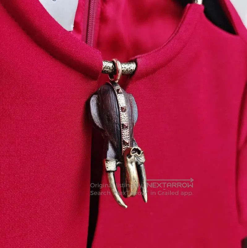 Valentino Valentino Red Wool Dress for Women . Size S / US 4 / IT 40 - 3 Thumbnail