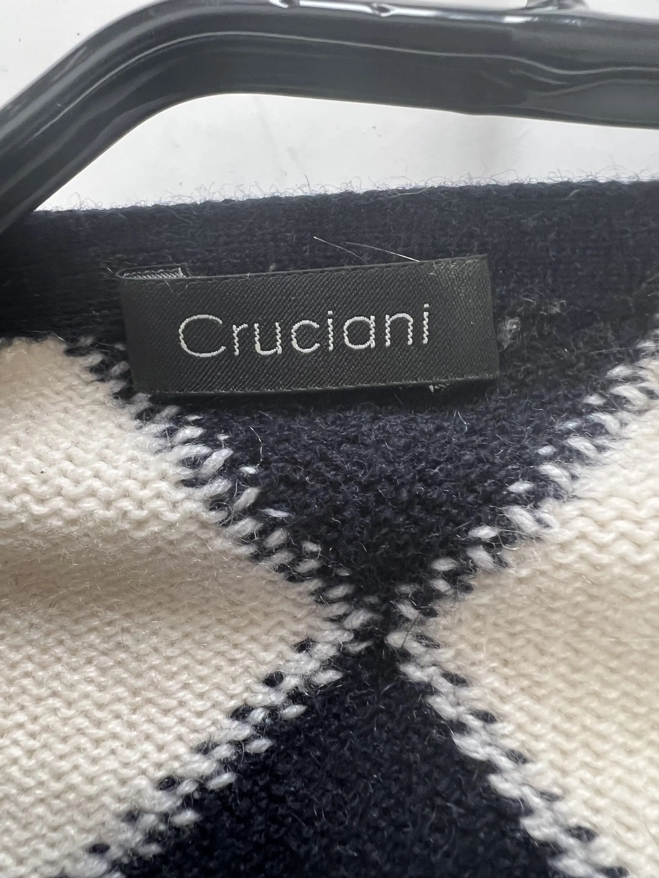 Cruciani Pure Cashmere Diamond Pattern Sweater Size US M / EU 48-50 / 2 - 7 Thumbnail