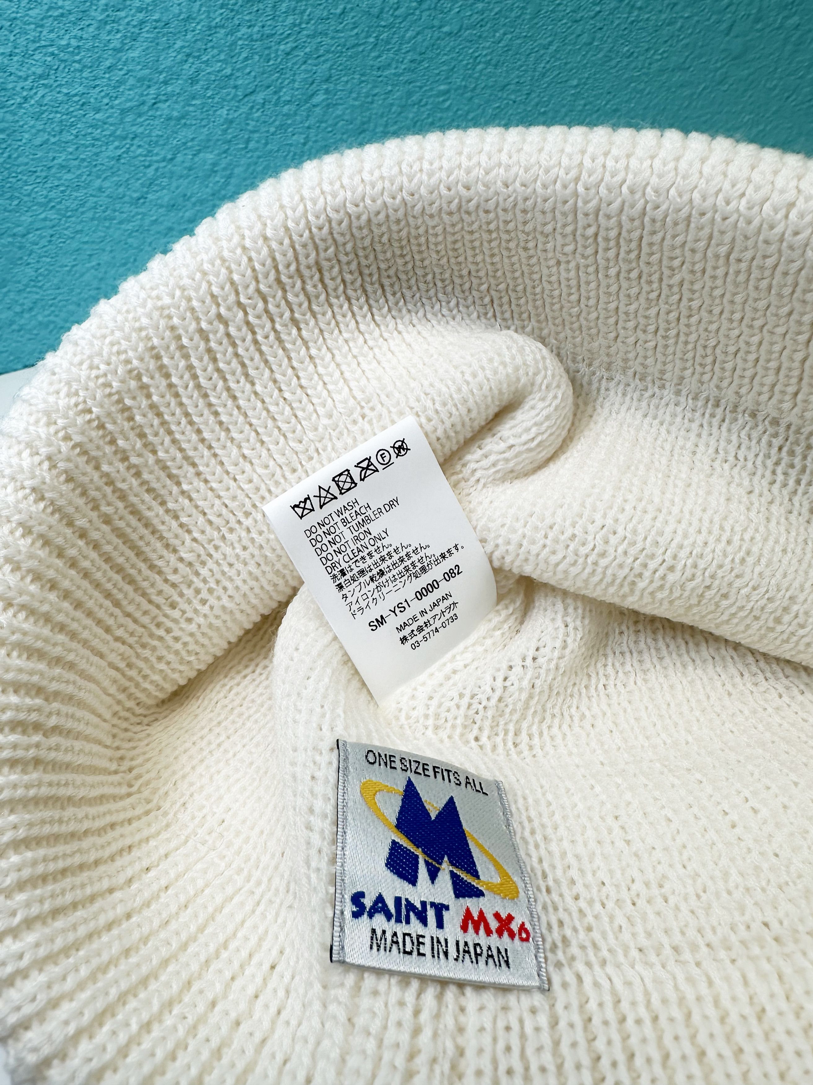 Saint Michael Saint Mxxxxxx knit beanie white Size ONE SIZE - 4 Thumbnail
