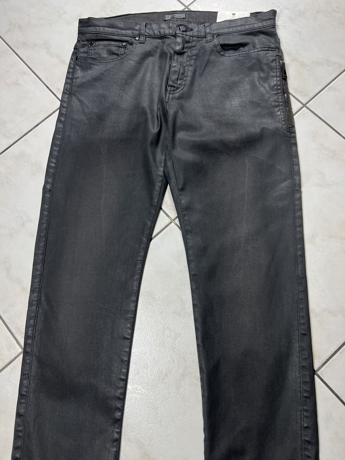 Belstaff Belstaff England waxed motorcycle slim fit pants with pocket Size US 33 - 4 Thumbnail