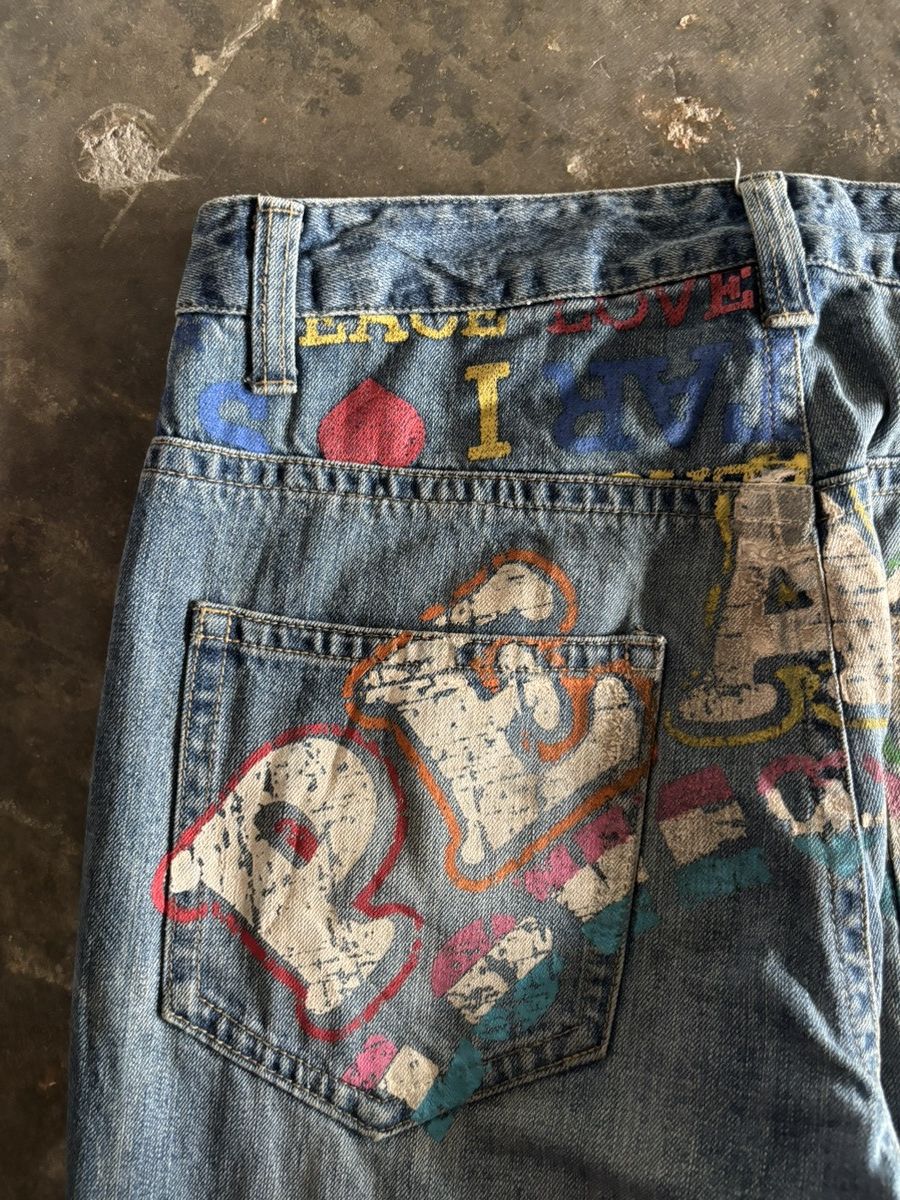 Hysteric Glamour CLONE DEVGRU Y2K I ❤️STAR PUNK JAPANESE ART PAINT Size US 34 / EU 50 - 18 Thumbnail