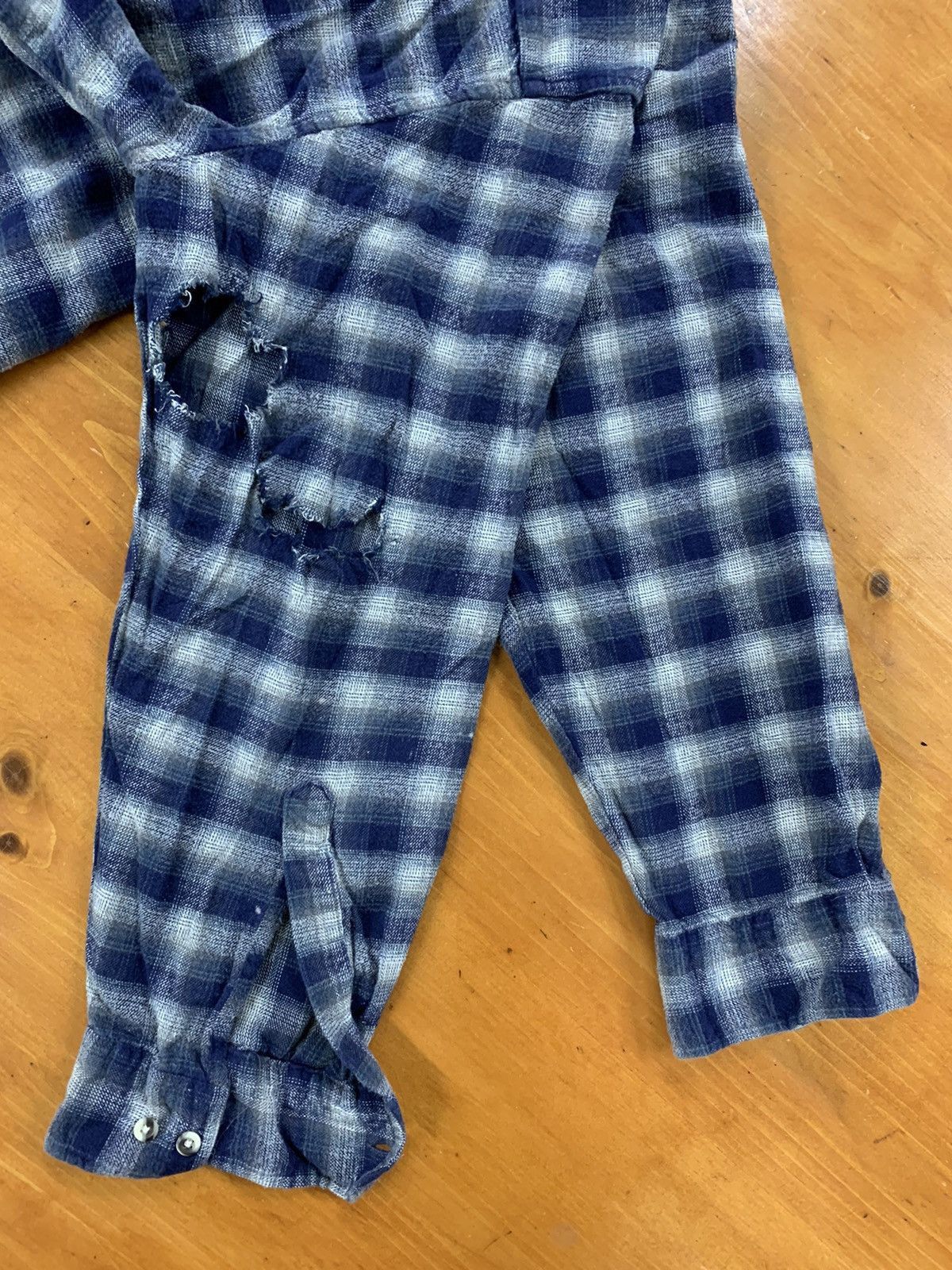 Vintage Vintage Flannel Davidson Distressed Plaid Flannel Size US L / EU 52-54 / 3 - 2 Thumbnail