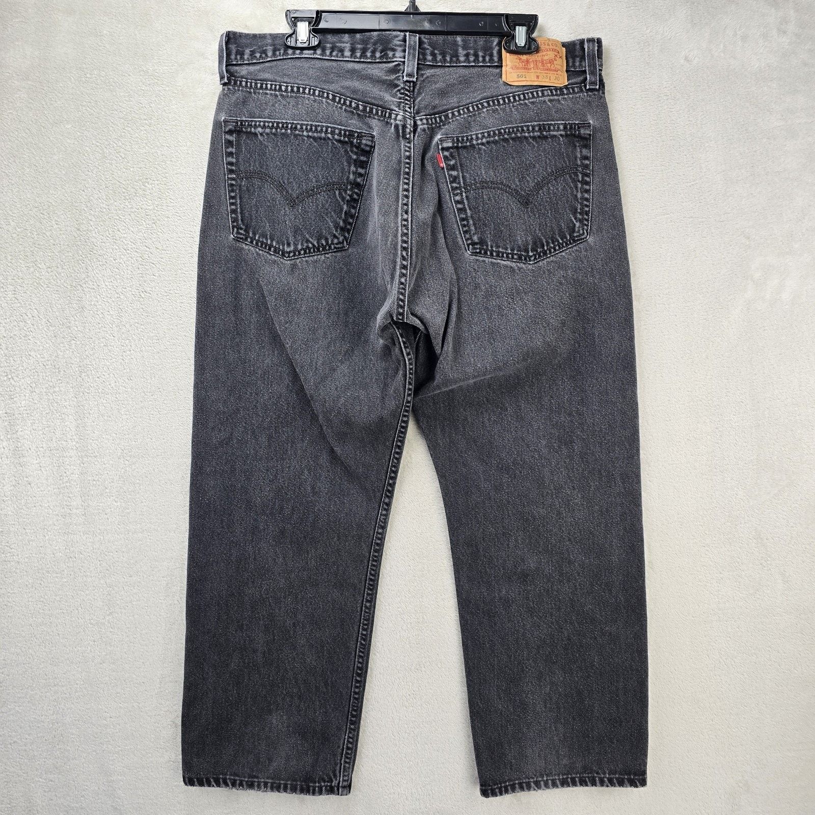 Levi's Vintage 90s Levis 501 Jeans Men 38x30 (Fits 38x26) Black USA Size US 38 / EU 54 - 7 Thumbnail
