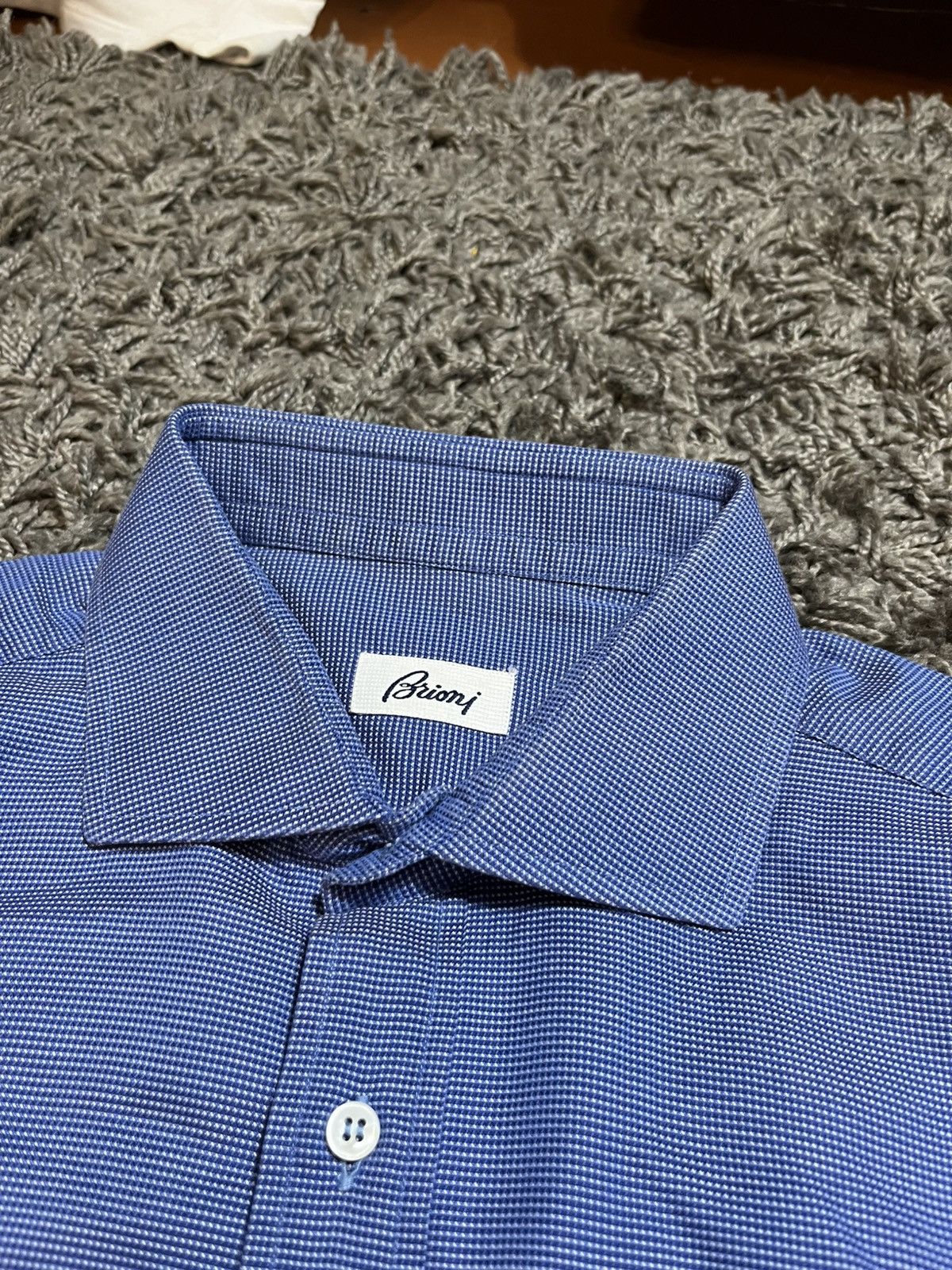 Brioni BRIONI COTTON CLASSIC SHIRT MADE IN ITALY XL Size US XL / EU 56 / 4 - 3 Thumbnail