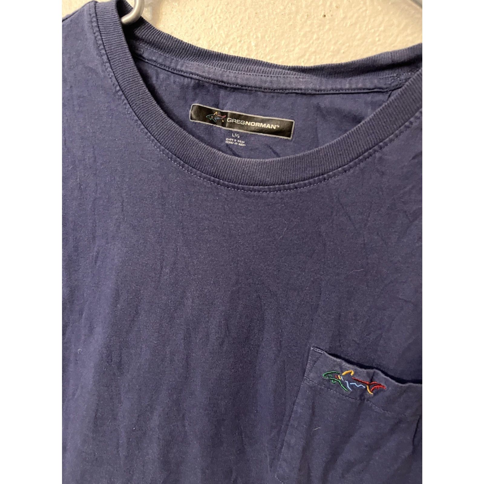 Vintage Greg Norman T-Shirt Shirt Mens L Blue Short Sleeve Golfing Size US L / EU 52-54 / 3 - 3 Thumbnail