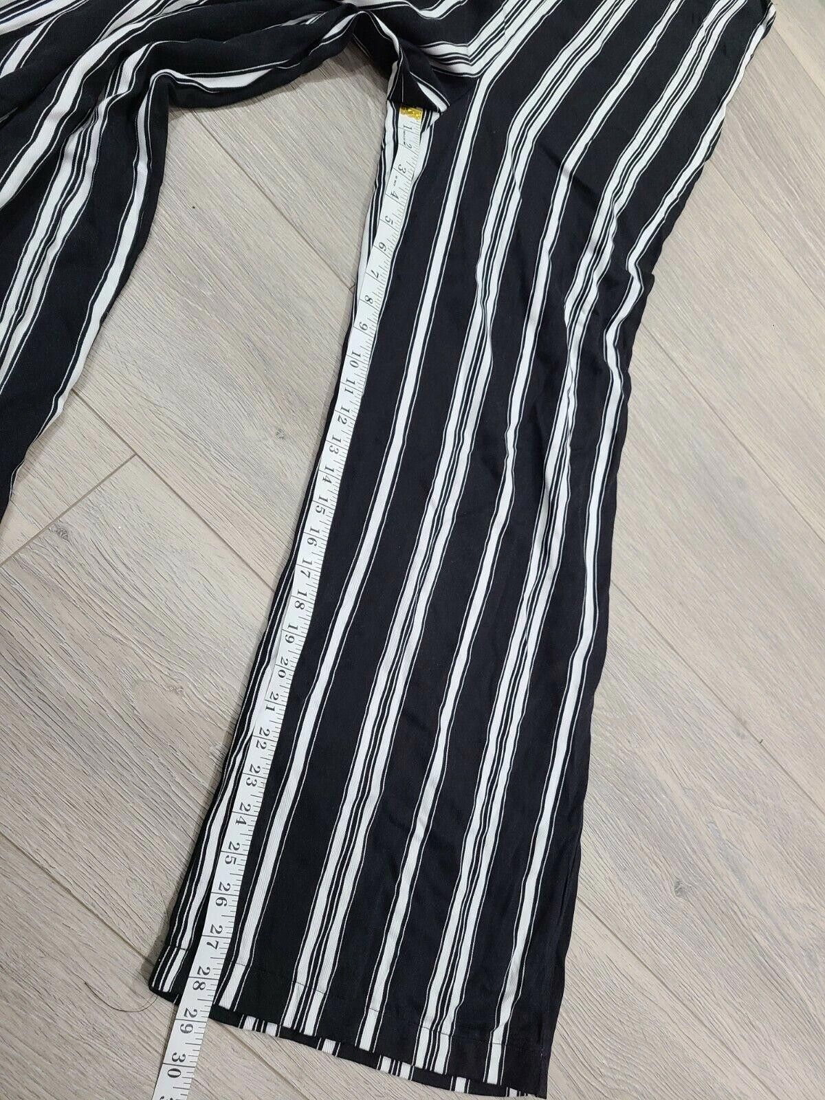 Designer Wild Fable Romper Jumpsuit Large Black Low Cut Wide Leg Size 36" / US 14 / IT 50 - 7 Thumbnail