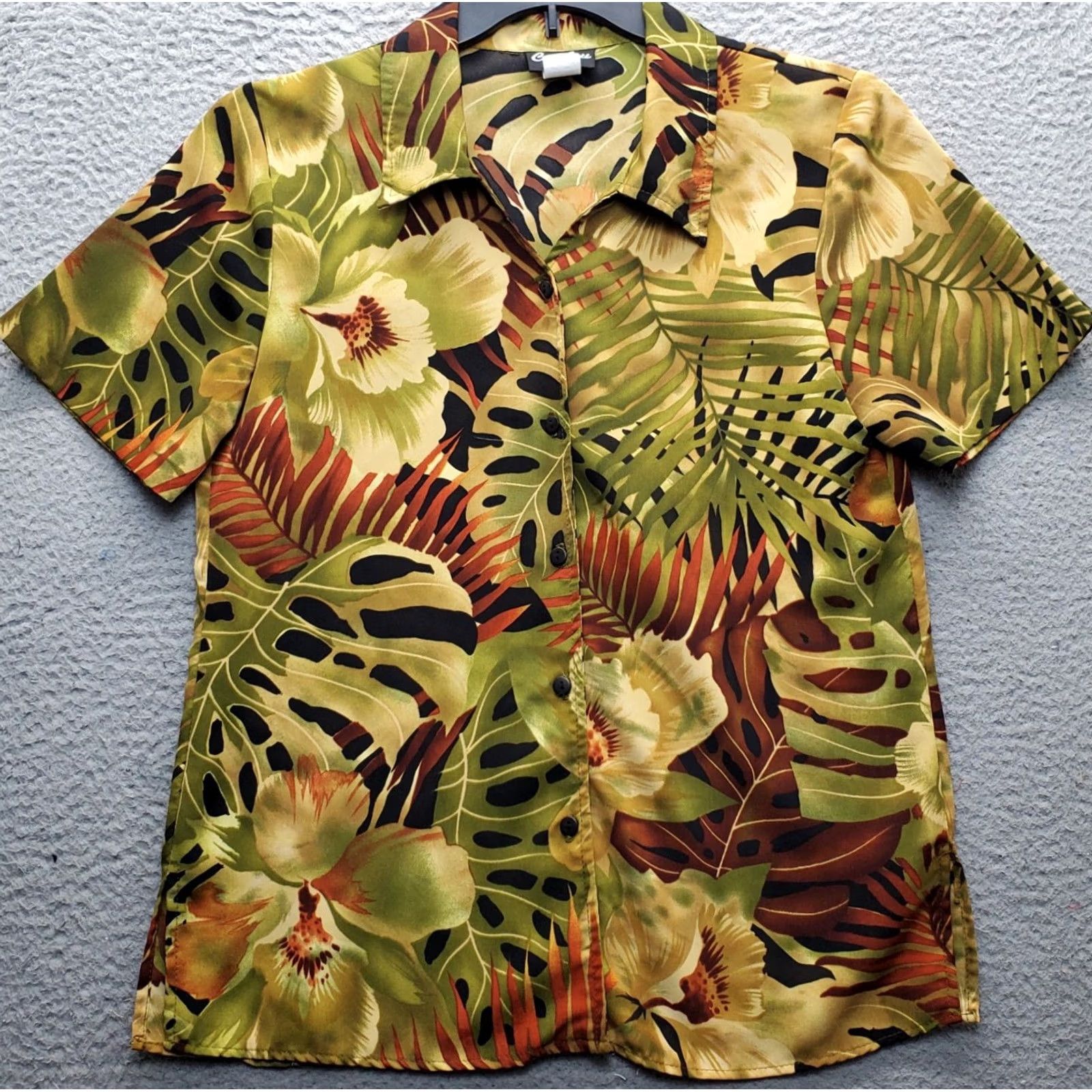 Vintage VTG Caribou Hawaiian Shirt Mens M Multi Tropical Print Collar Button-Up EUC Size US M / EU 48-50 / 2 - 2 Thumbnail