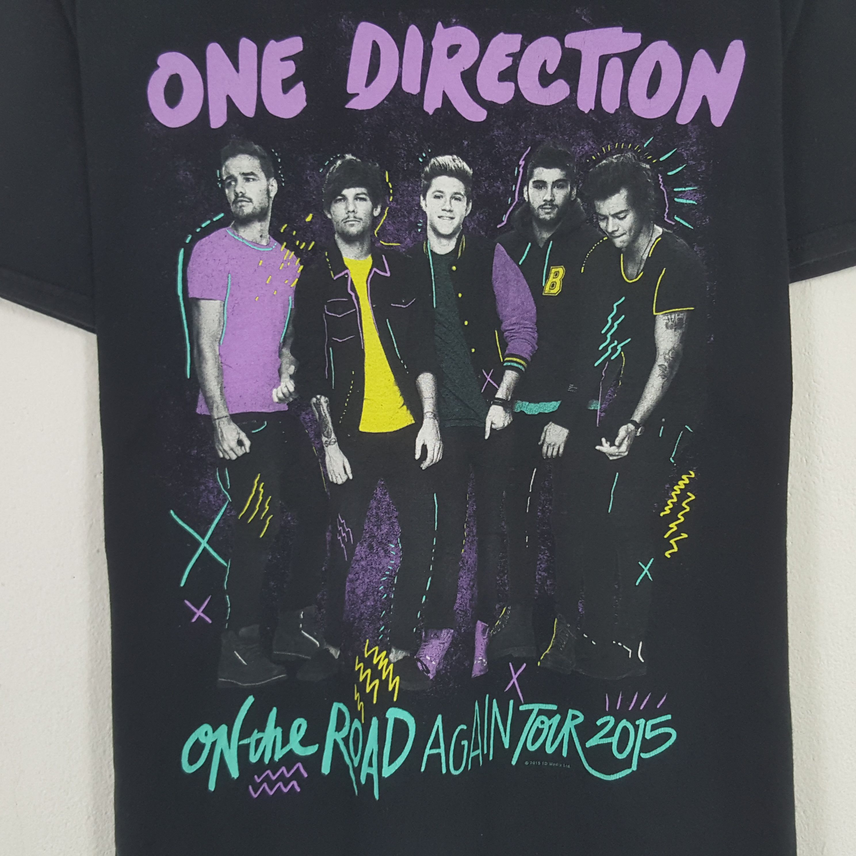 Band Tees × Vintage Vintage One Direction American Rock Band Tshirt Size US M / EU 48-50 / 2 - 2 Thumbnail