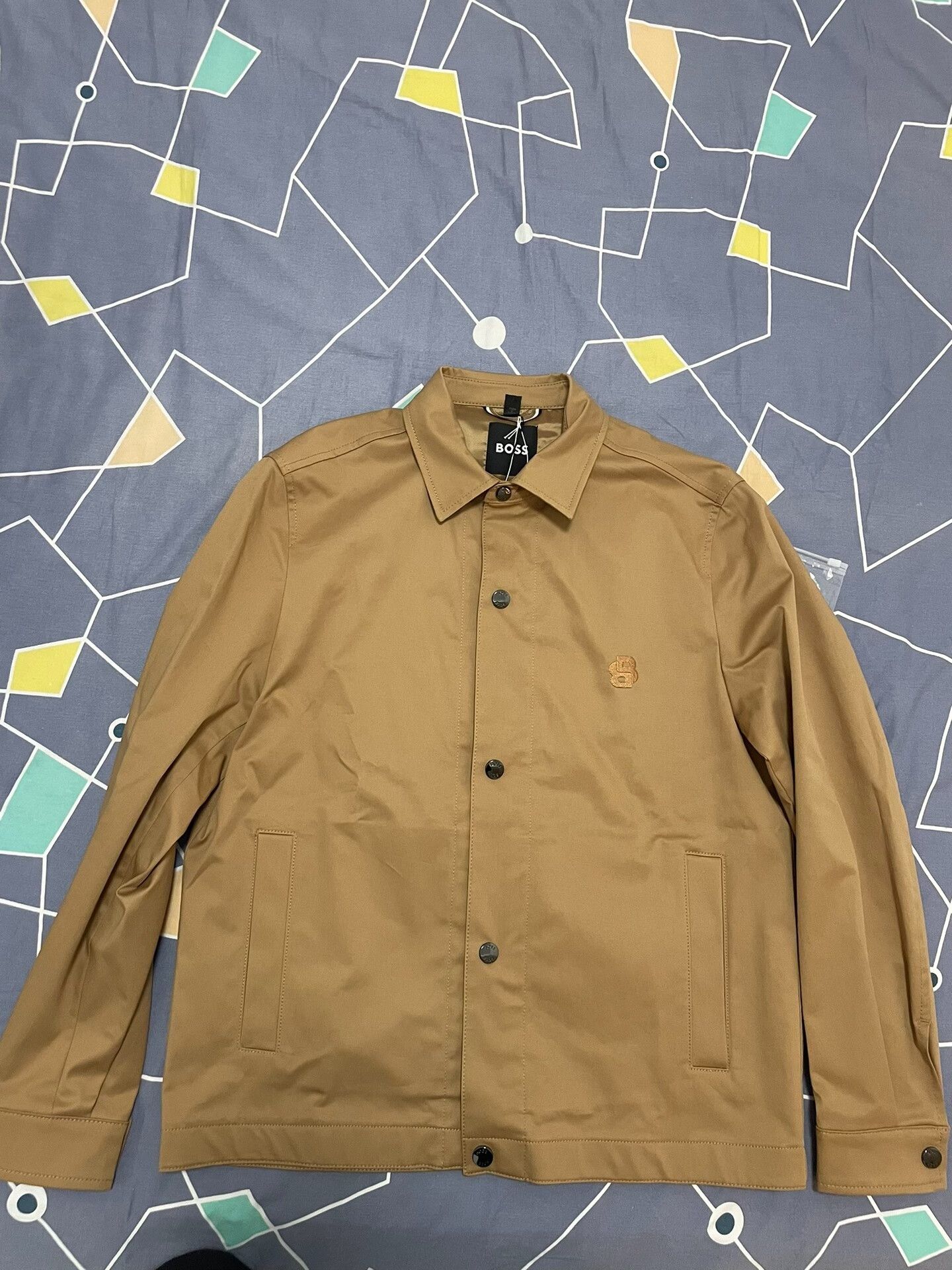 Hugo Boss Hugo Boss Embroidered Logo Cotton Jacket Size US M / EU 48-50 / 2 - 1 Thumbnail