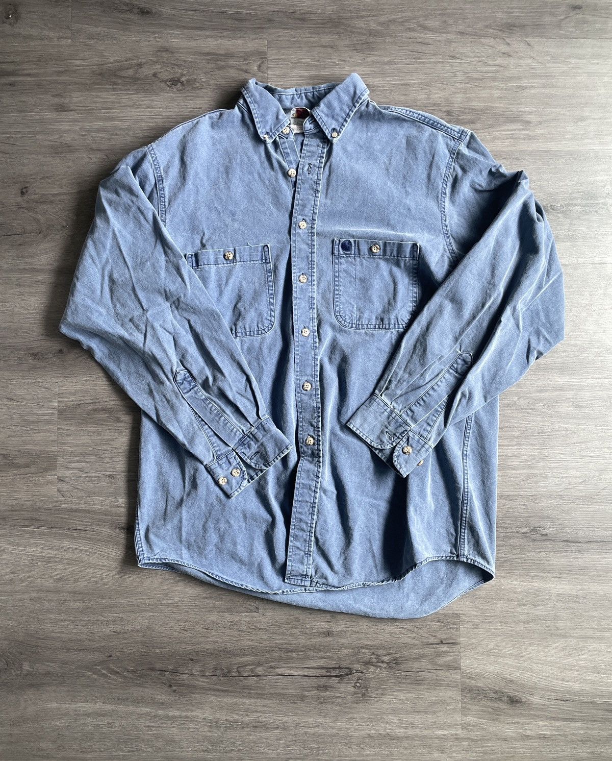 Carhartt × Vintage Vintage Carhartt “Rugged Outdoor Wear” Button-Up Shirt (Sz. Size US L / EU 52-54 / 3 - 1 Thumbnail