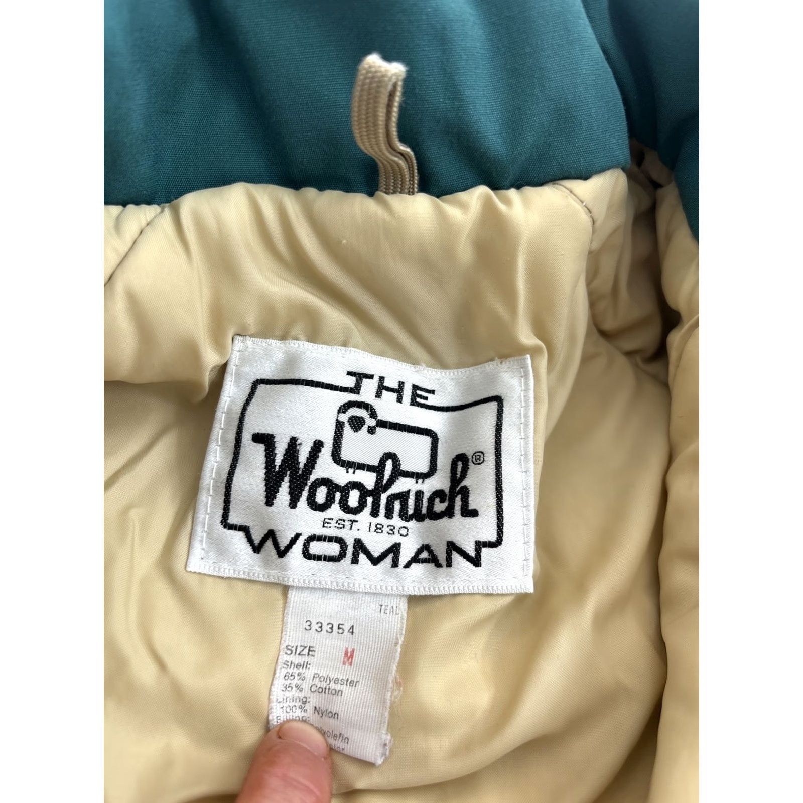 Vintage VINTAGE Woolrich Parka Coat Women's Medium Hooded USA Made Green Winter Cargo Puffer Jacket Size M / US 6-8 / IT 42-44 - 3 Thumbnail