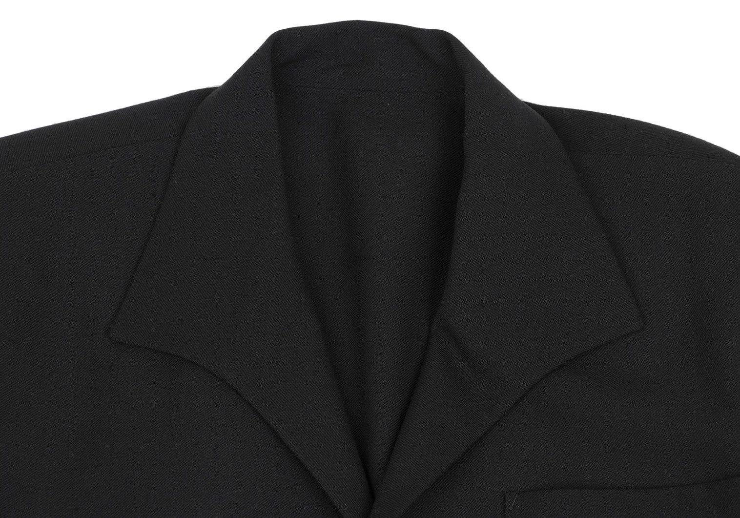 Jean Paul Gaultier Wool Lapel Design Fly Front Jacket in Black Size 48 Size US M / EU 48-50 / 2 - 3 Thumbnail