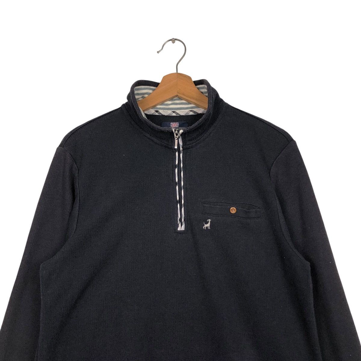 Japanese Brand × Michiko Koshino London × Vintage 📌Vintage Half Zipper Collar Sweatshirt Michiko London Jeans Size US L / EU 52-54 / 3 - 4 Thumbnail