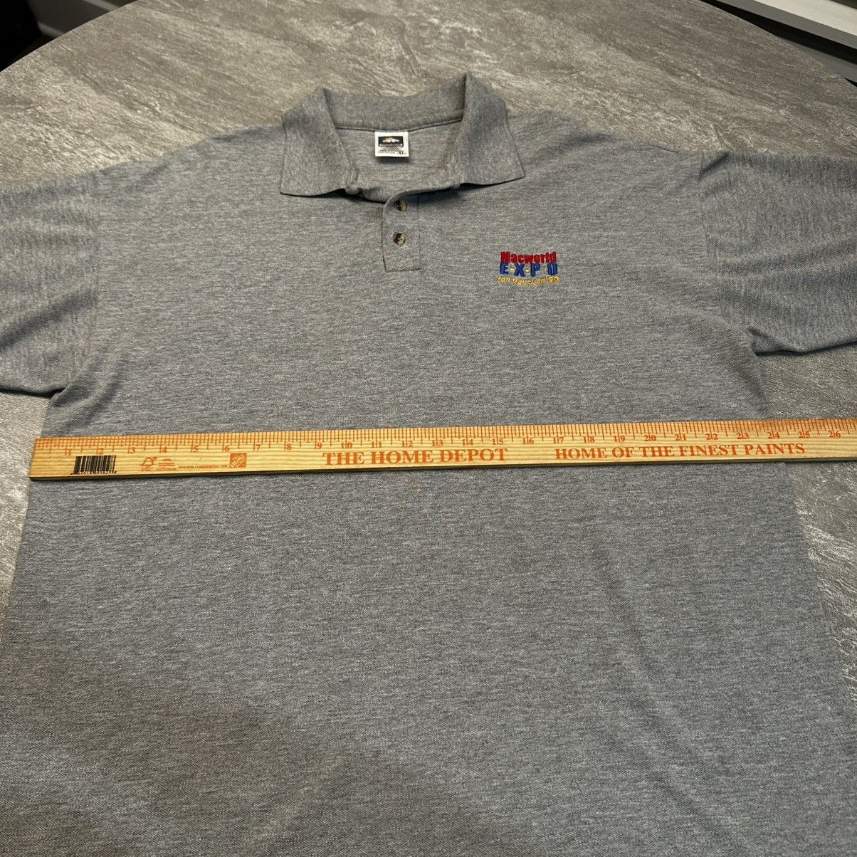 Apple × Vintage Vintage Apple MAC Polo Shirt 90s Macworld EXPO XL Gray Jobs Size US XL / EU 56 / 4 - 5 Thumbnail