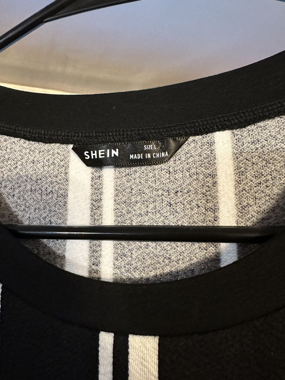 Shein SHEIN: Black and White Stripped T Shirt Size US L / EU 52-54 / 3 - 3 Thumbnail