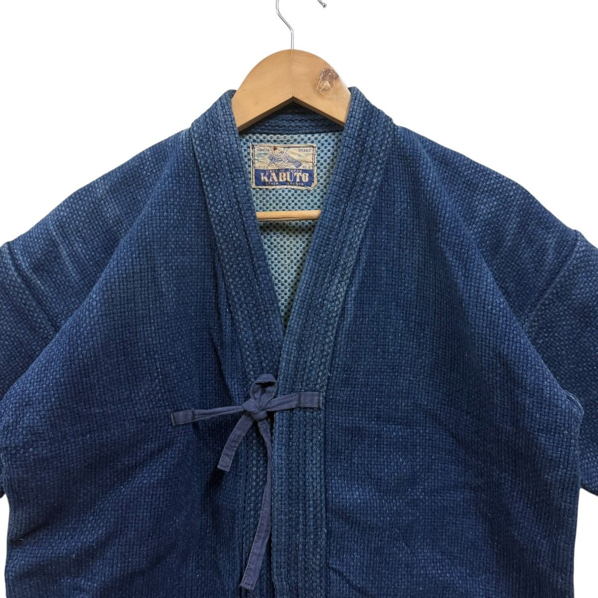 Vintage Japanese Indigo Hanten Kimono Jacket Sashiko kendo