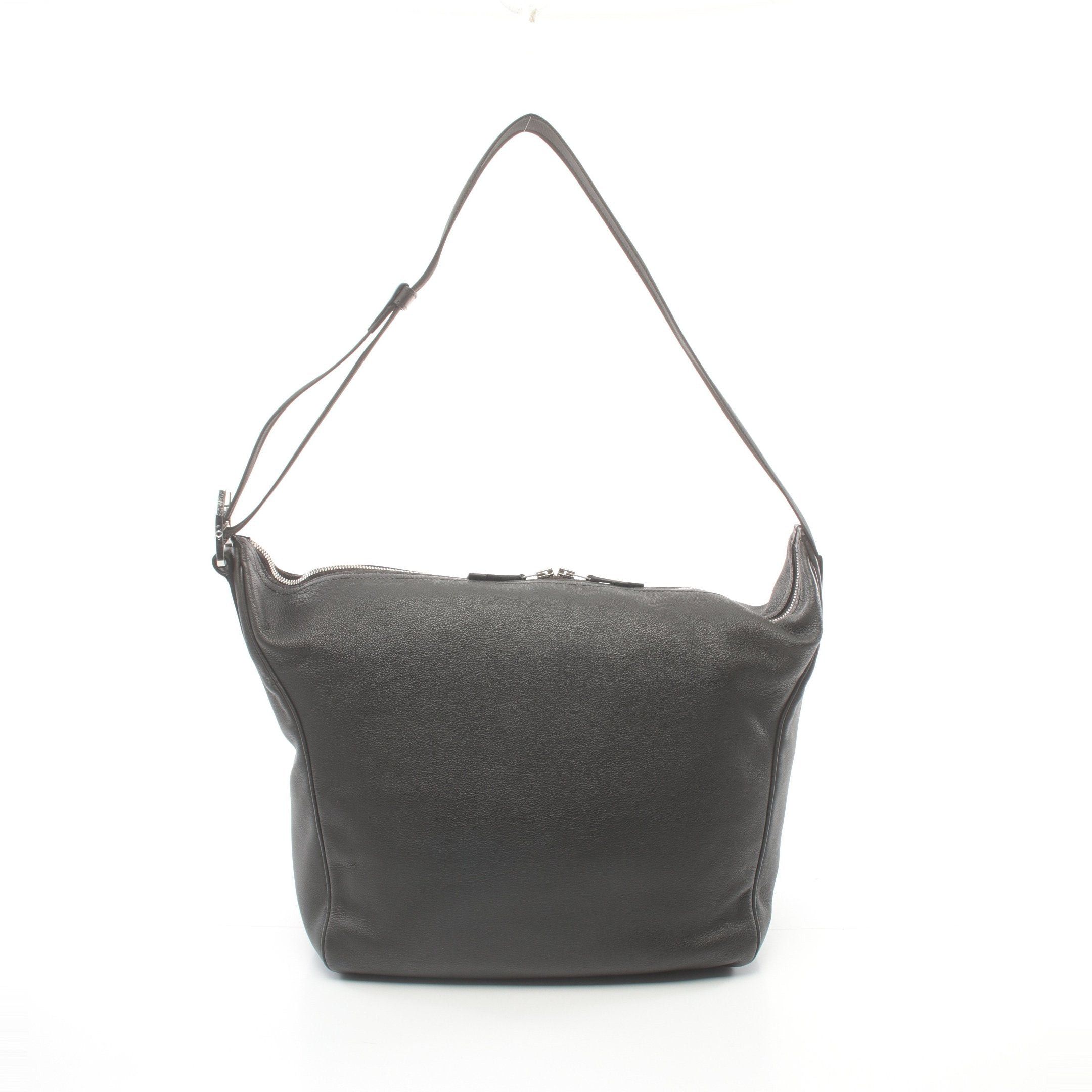 Hermes Hermes City Slide Mm Shoulder Bag Evercalf Black Silver Hardware C Engraved Size ONE SIZE - 1 Thumbnail