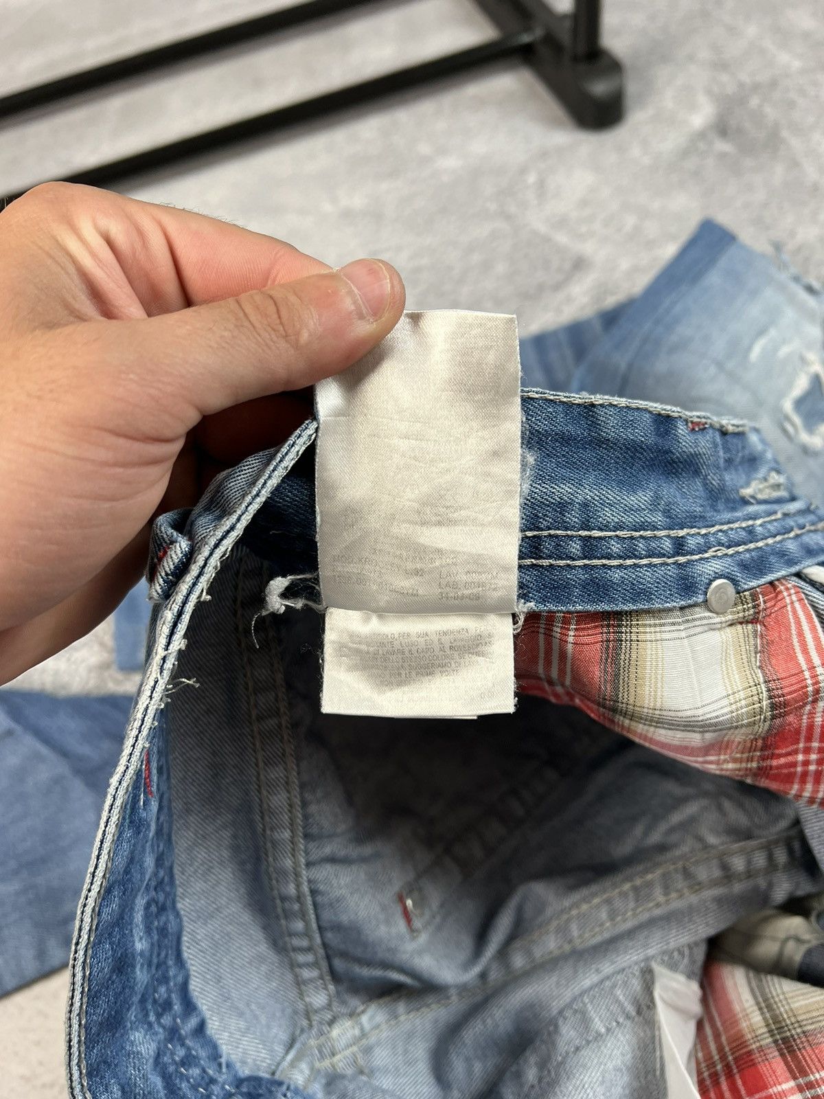 Diesel × Vintage Vintage Diesel distressed denim jeans Y2K hype streetwear Size US 33 - 13 Thumbnail
