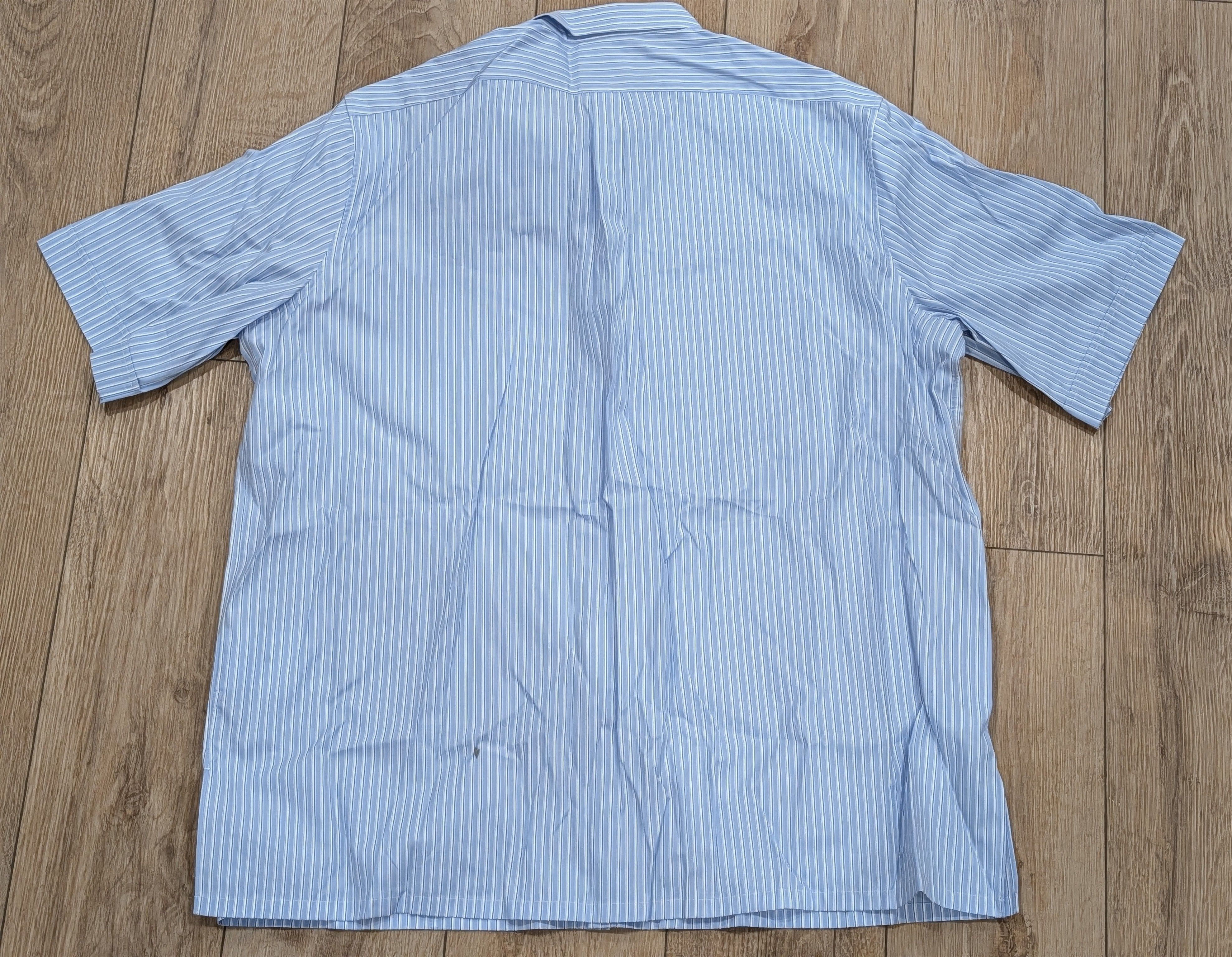 Givenchy GIVENCHY Crest Striped Button Up Shirt Light Blue 39 US 15.5 Size US M / EU 48-50 / 2 - 4 Thumbnail