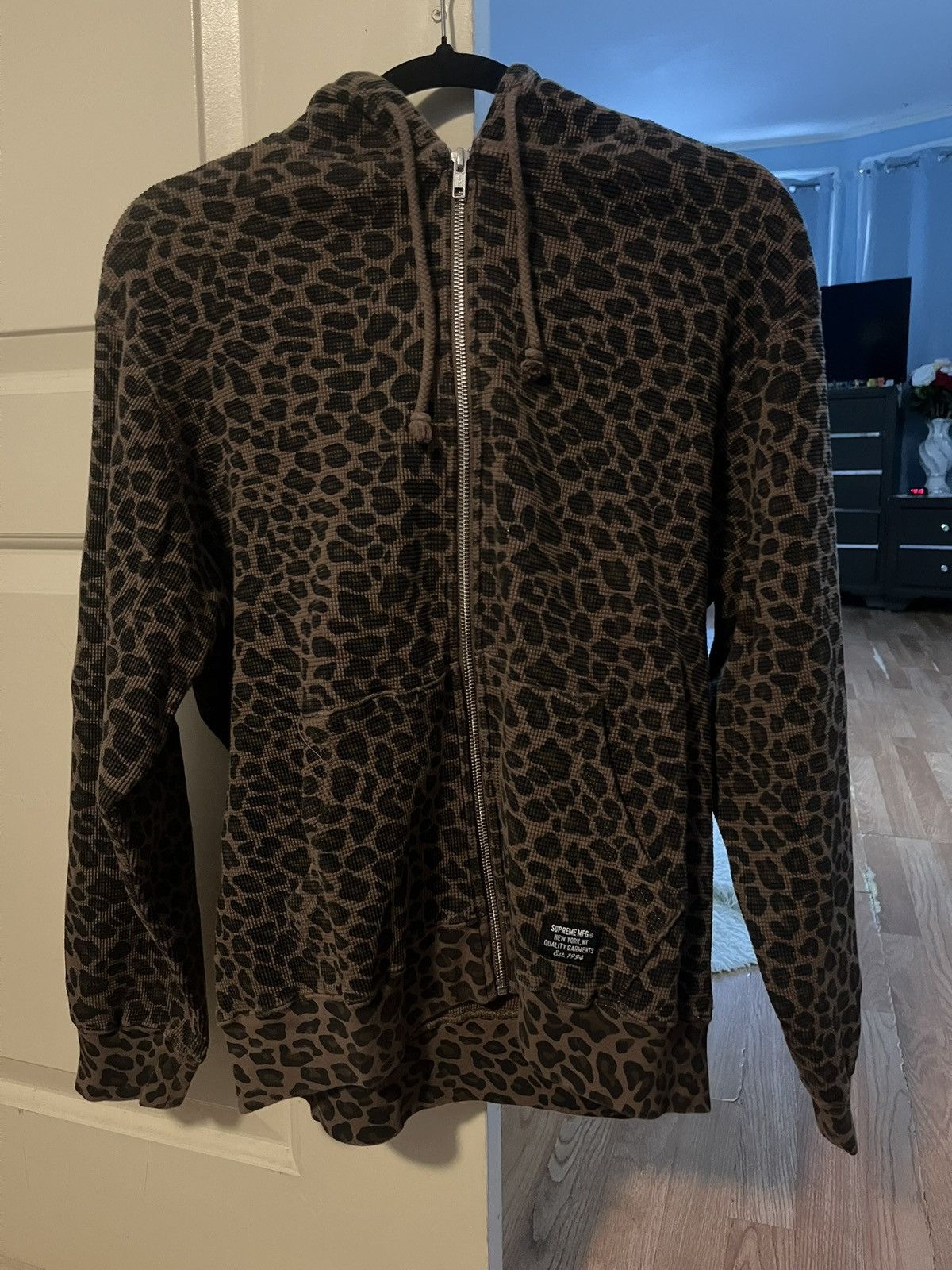 Supreme Supreme Hooded Zip Up Thermal (SS25) “Leopard” Size US S / EU 44-46 / 1 - 2 Thumbnail