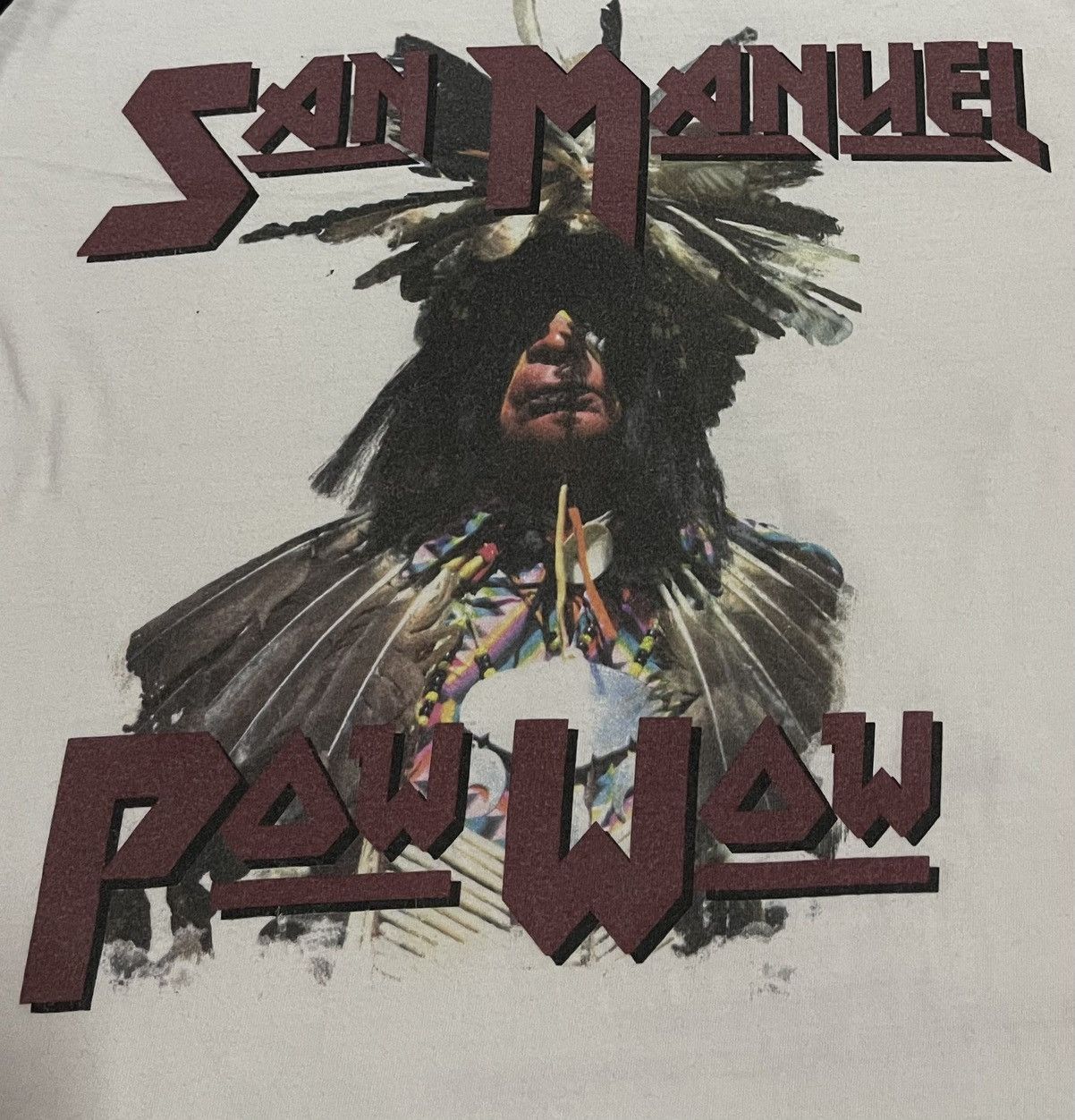 image of Art X San Manuel Pow Wow Tour in White, Men's (Size Large)