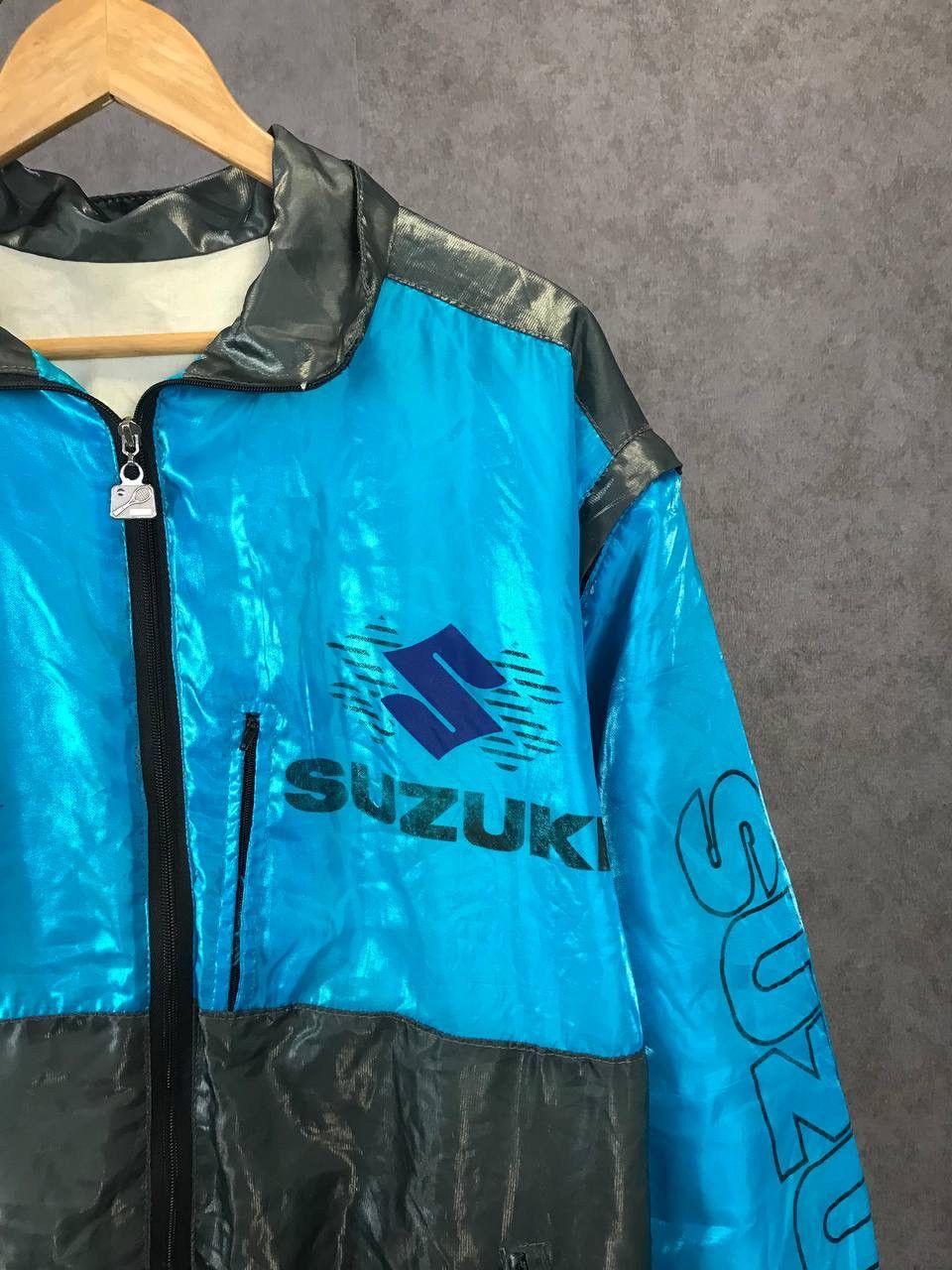 Vintage Suzuki MOTO vintage 2 in 1 overprinted vest/jacket Size US XL / EU 56 / 4 - 3 Thumbnail