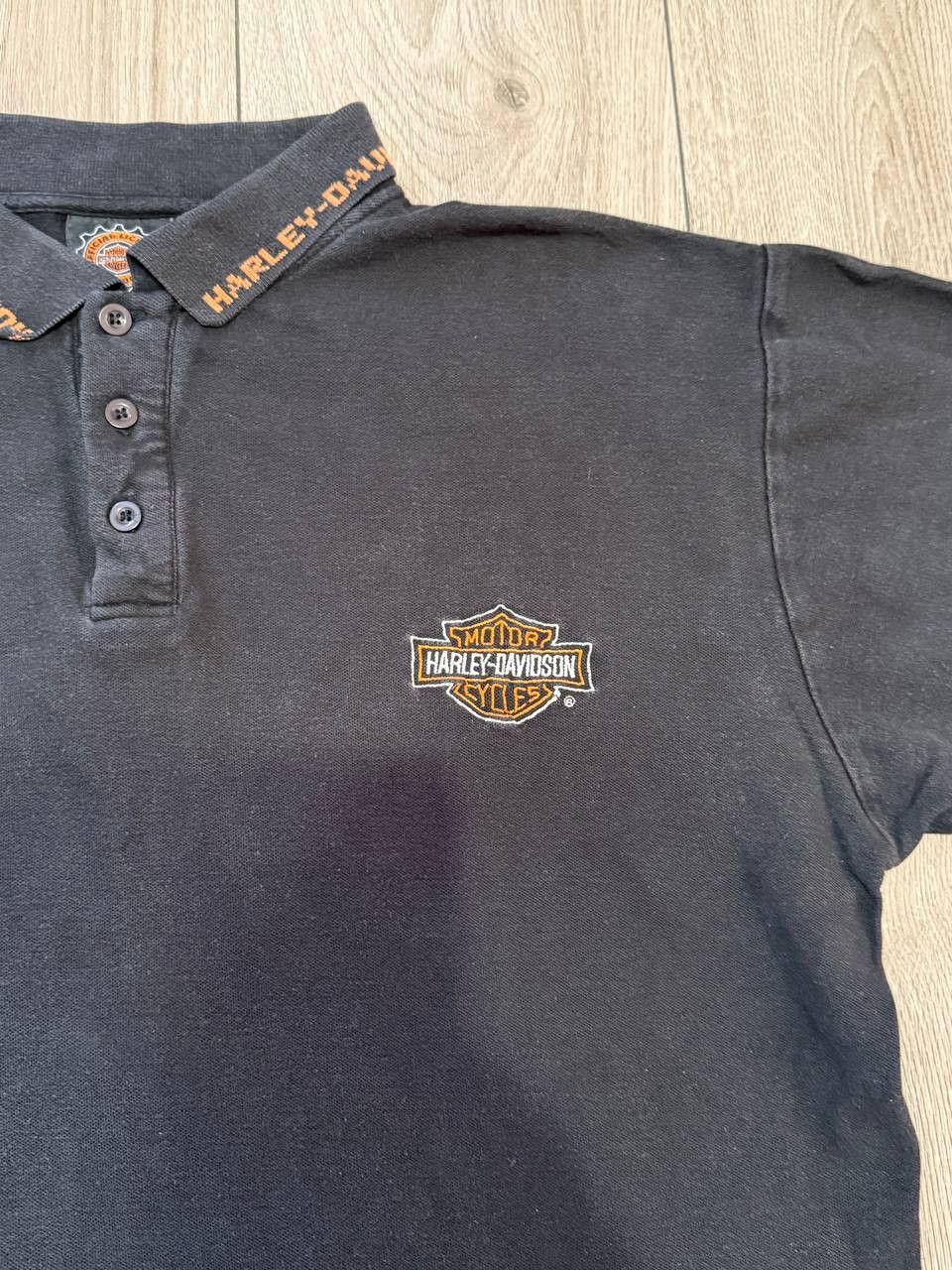 Harley Davidson × Vintage Vintage Polo HARLEY DAVIDSON AUCKLAND NEW ZEALAND XL Size US XL / EU 56 / 4 - 2 Thumbnail