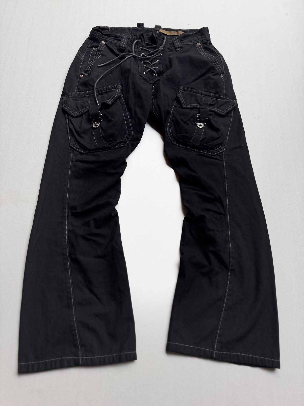 Japanese Brand Edwin lace up flare cargo pants Size US 28 / EU 44 - 1 Thumbnail