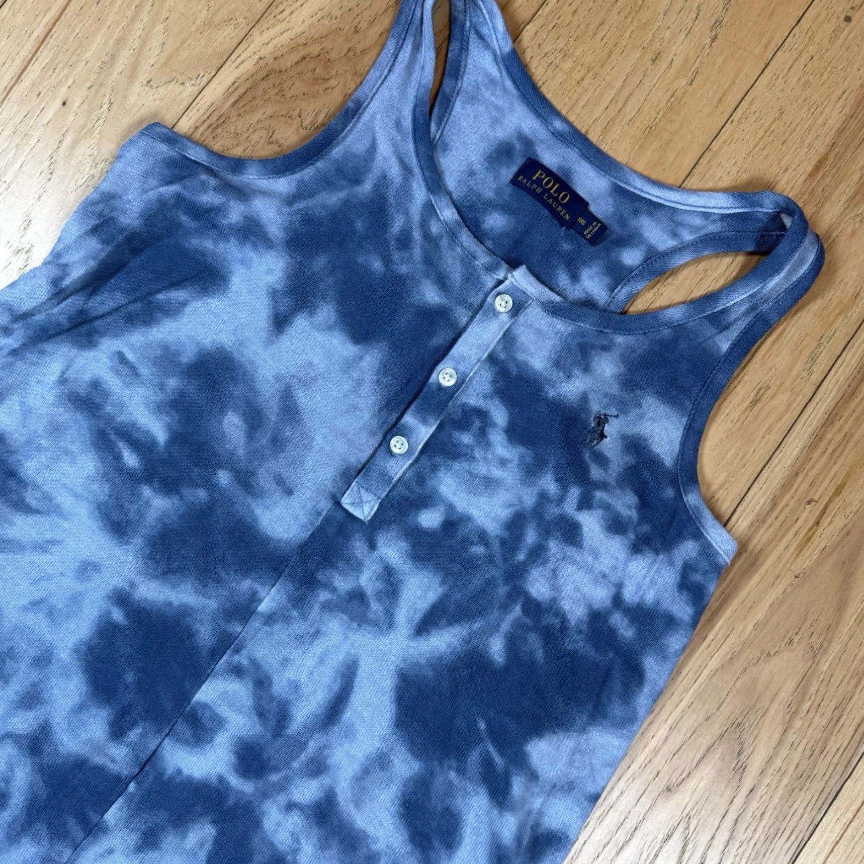 Polo Ralph Lauren Polo Ralph Lauren Tie Dye Romper Women XXS Sleeveless Lightweight 3" Inseam Blue Size 24" / US 00 / IT 34 - 2 Thumbnail