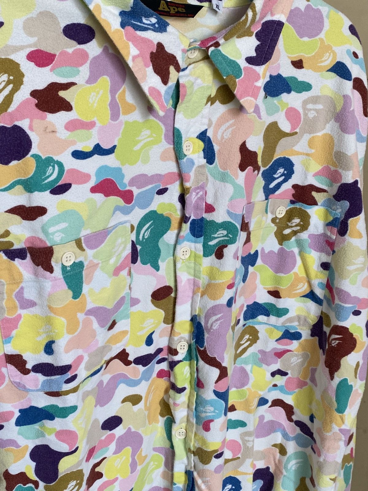 Bape Vintage BAPE Multi Camo Button Up Shirt Size US XL / EU 56 / 4 - 3 Thumbnail