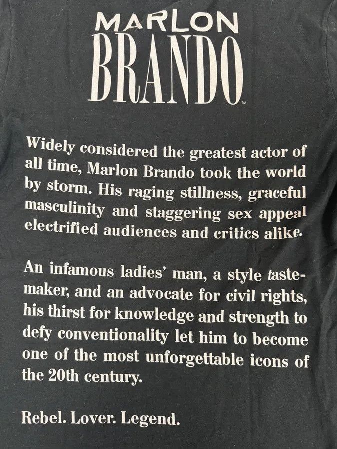 Dolce & Gabbana 2000s Dolce & Gabbana Marlon Brando Black T-Shirt Size US S / EU 44-46 / 1 - 8 Thumbnail