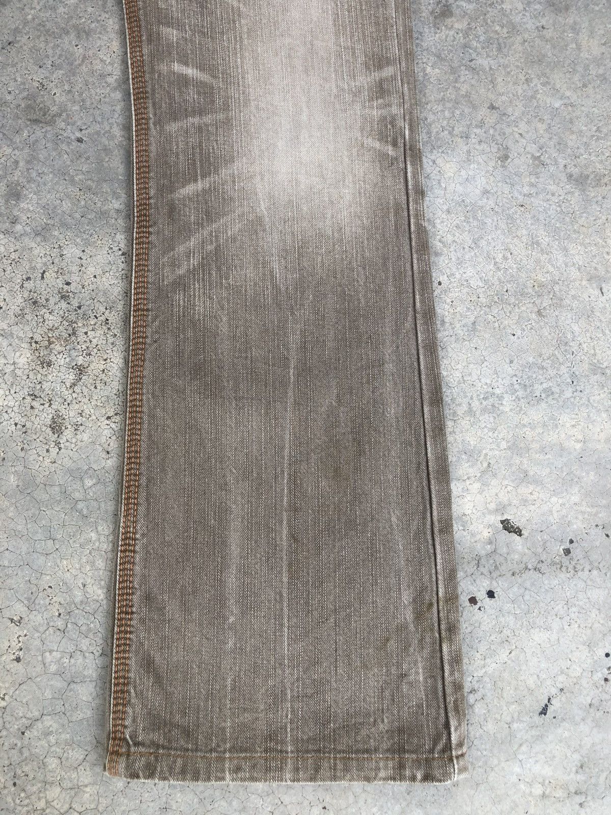 If Six Was Nine Japanese Edwin Flared Jeans Distressed Denim Size US 30 / EU 46 - 7 Thumbnail