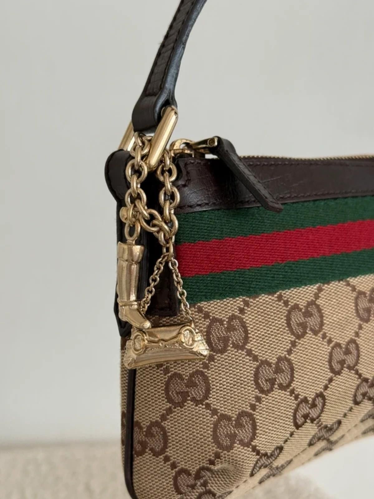 Gucci Gucci GG Canvas Sherry Line Mini Shoulder Bag Size ONE SIZE - 5 Thumbnail