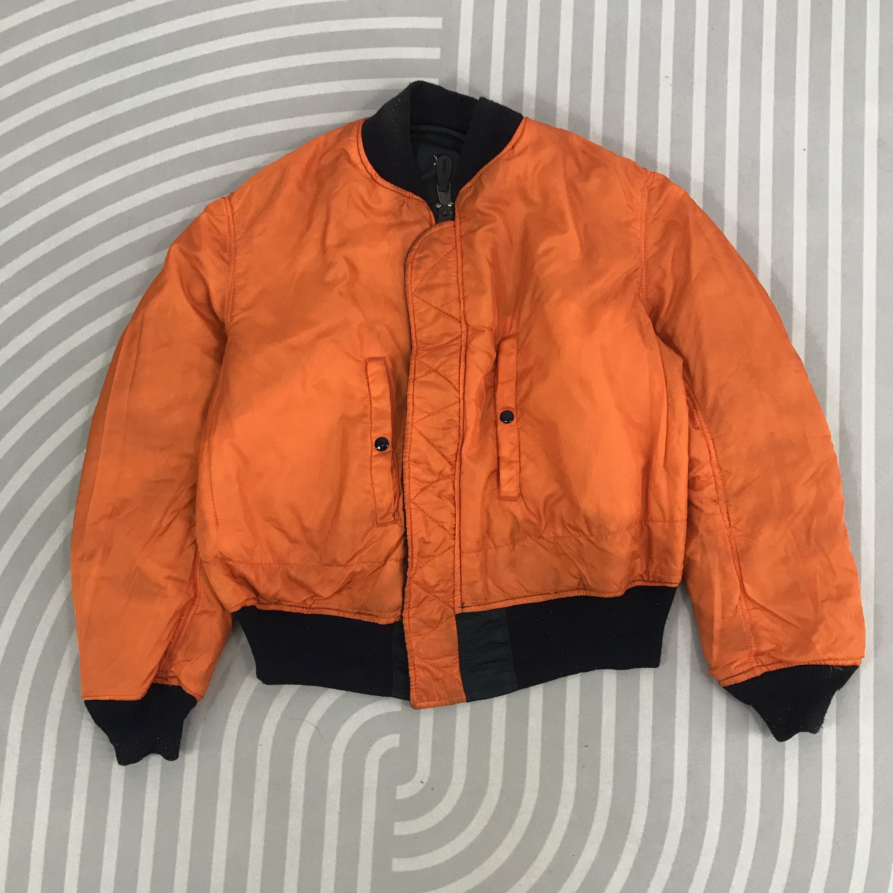 Alpha Industries Vintage Alpha industries Bombers Jacket Size US XL / EU 56 / 4 - 3 Thumbnail