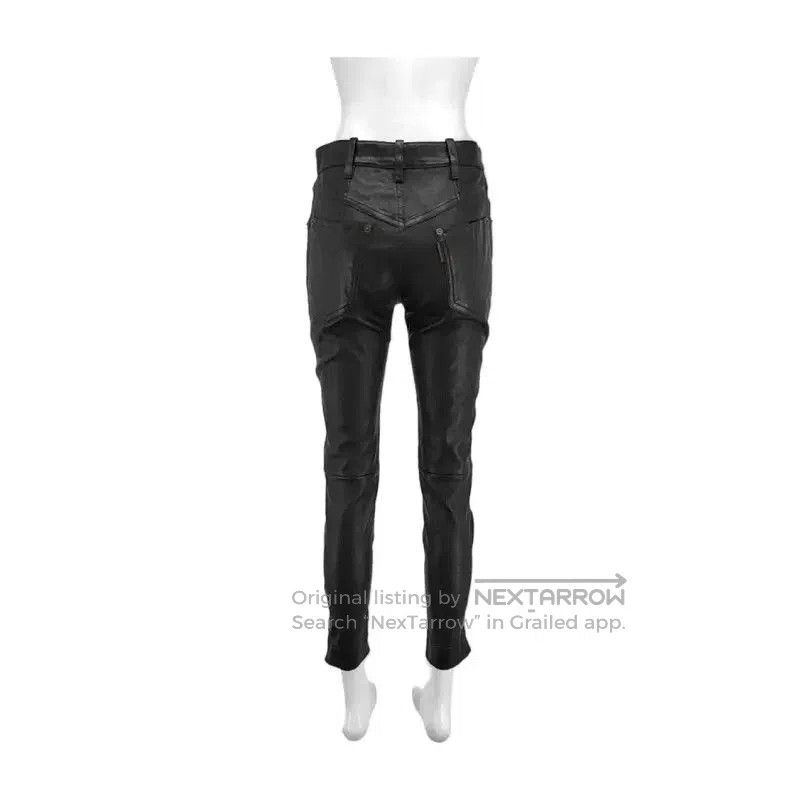 Louis Vuitton Louis Vuitton Black Leather Casual Pants for Women . Size 23" - 2 Thumbnail