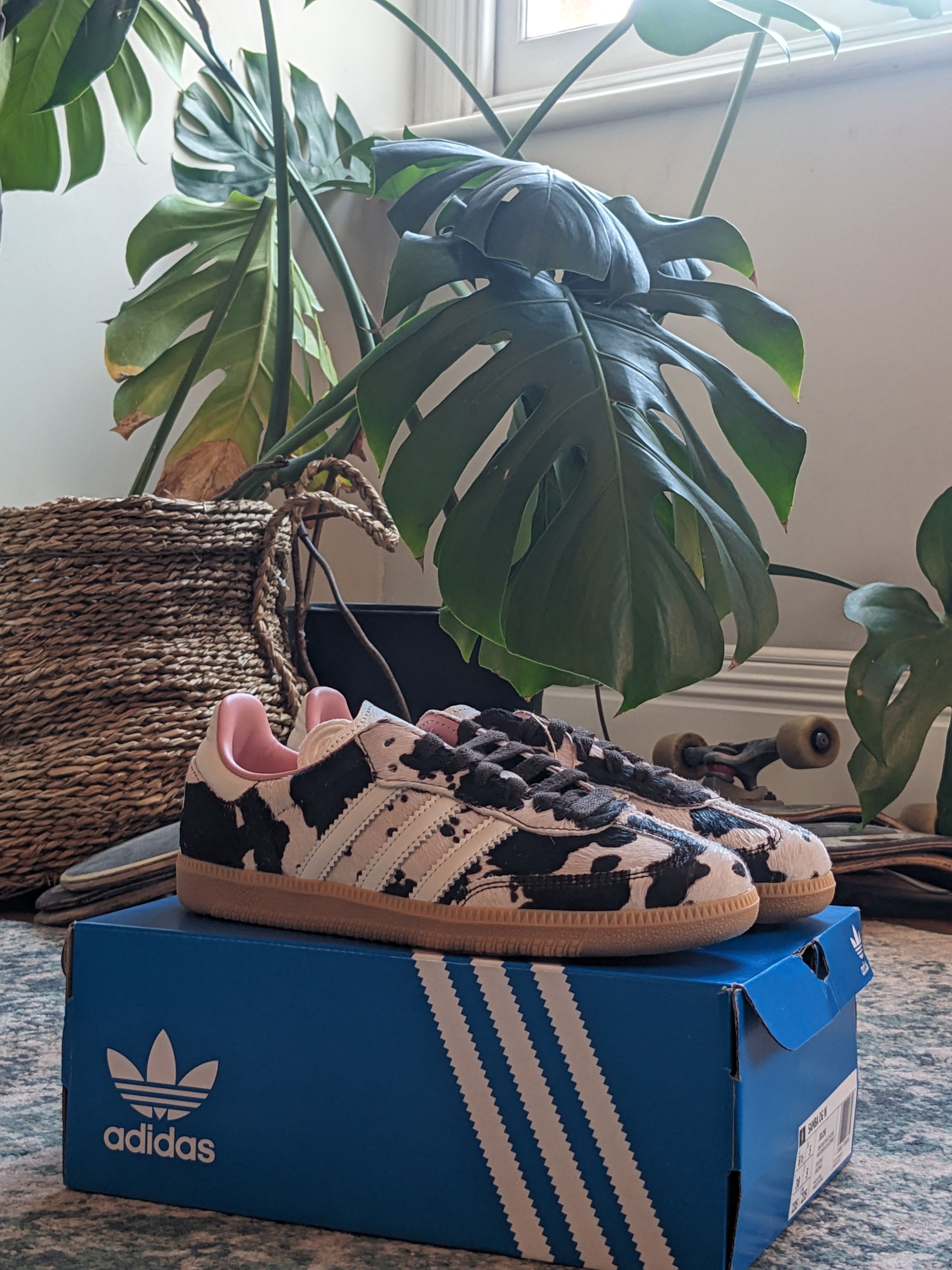 Adidas women's Adidas samba og cow print asos exclusive uk9.5 us11 | Grailed
