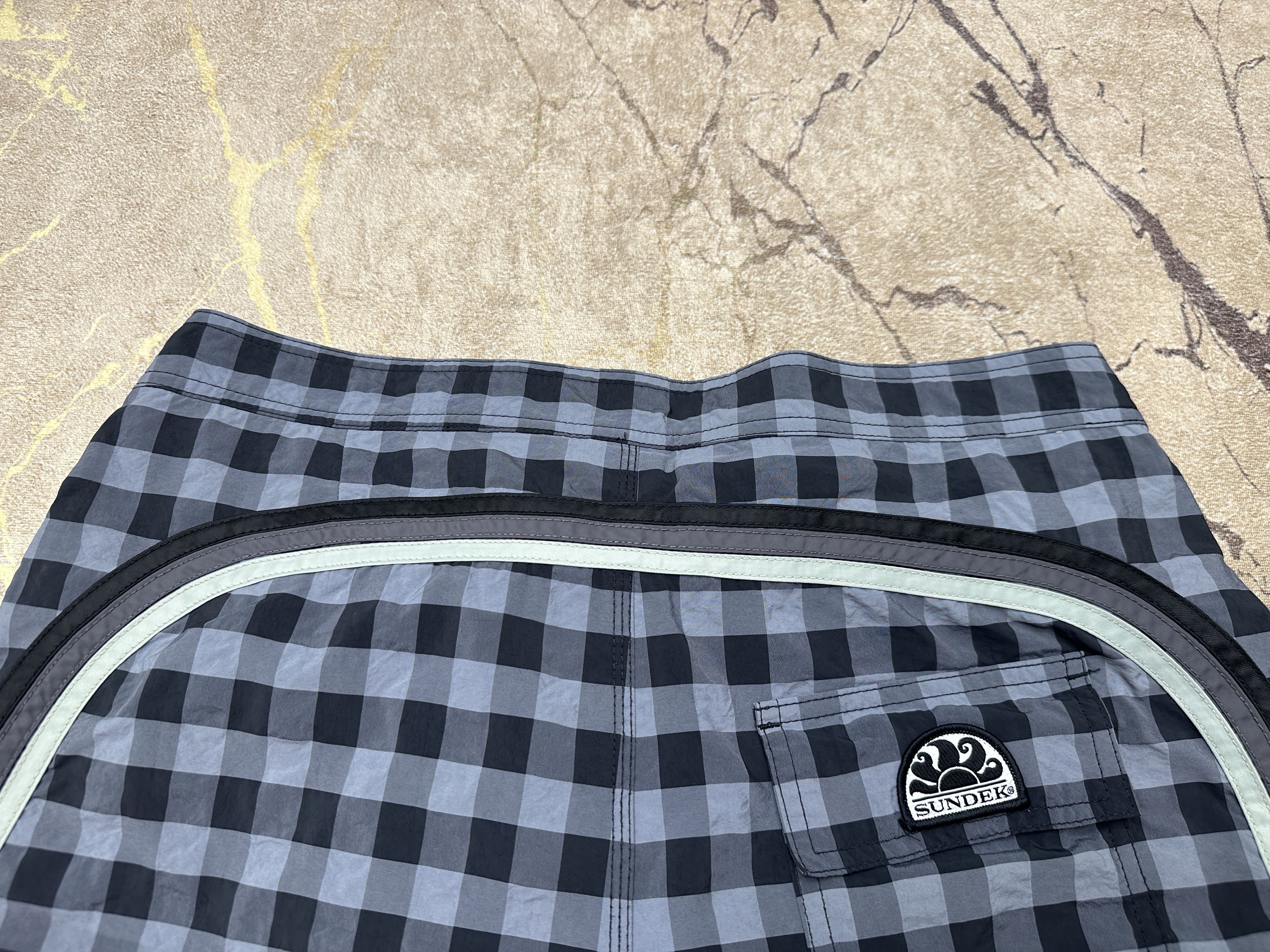 Sundek Tartan Check Sundek 30 Beach Short Trunks BathSuit Size 30 S Size US 30 / EU 46 - 3 Thumbnail
