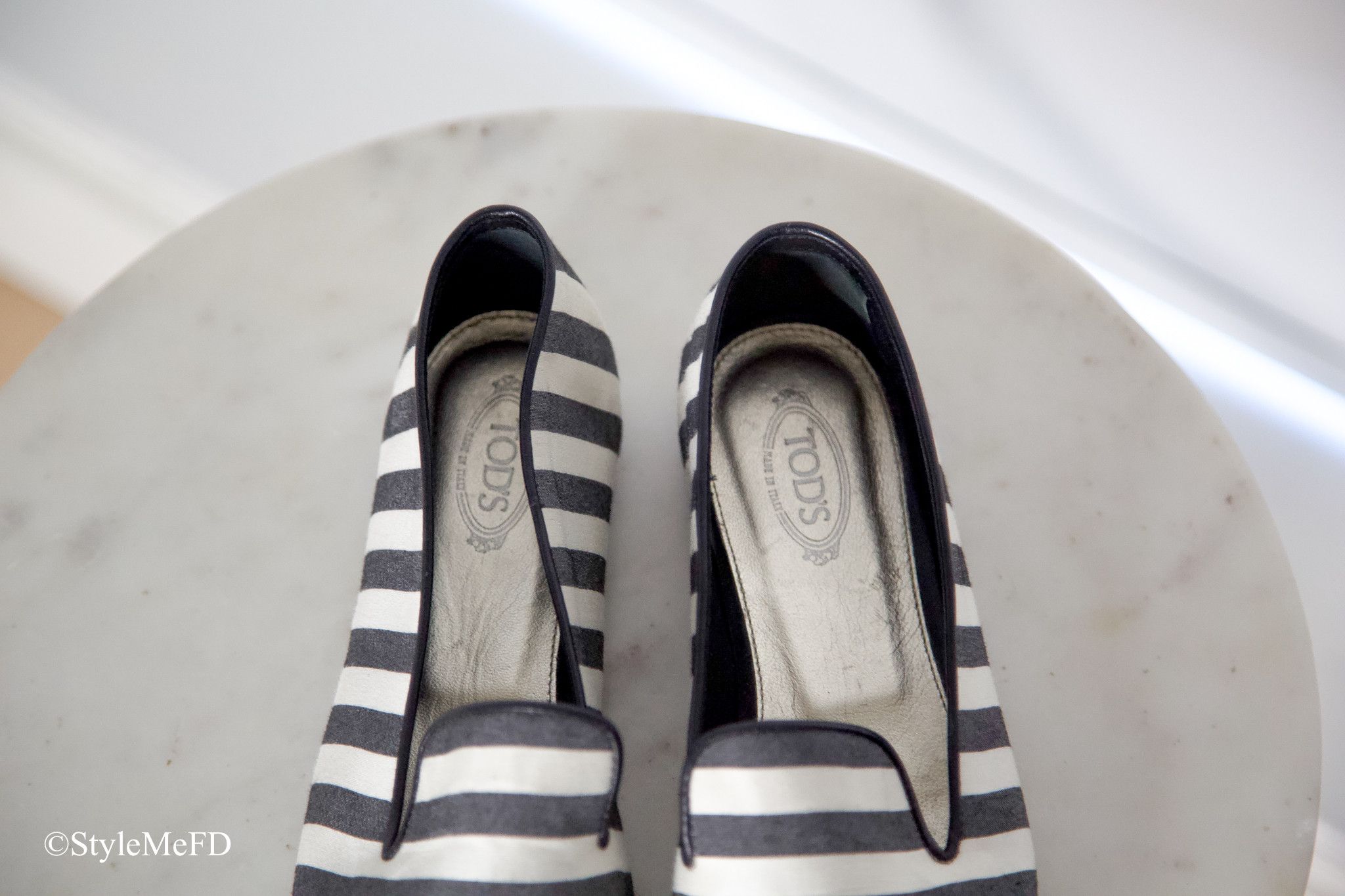 Tod's Tod's Striped Ballet Flats In Canvas Size US 8 / IT 38 - 5 Thumbnail