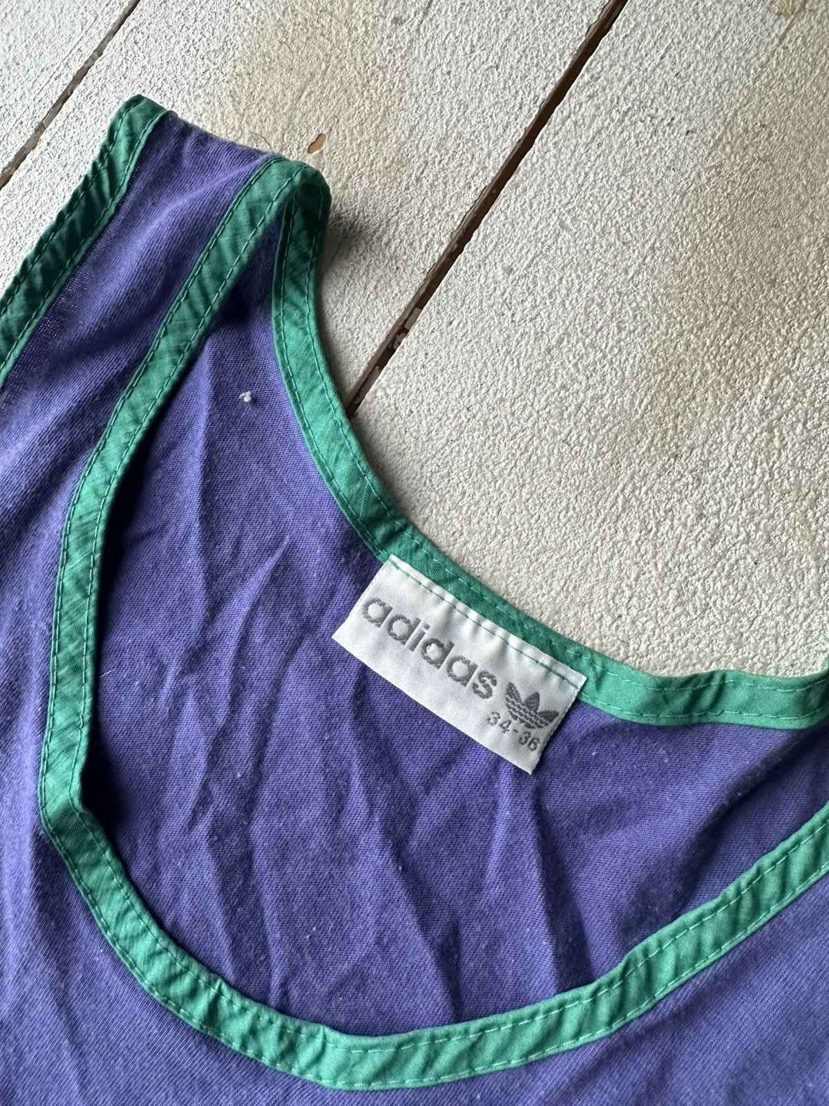 Vintage 🚨RARE Adidas Running Tank Top Shirt central logo Size US M / EU 48-50 / 2 - 6 Thumbnail