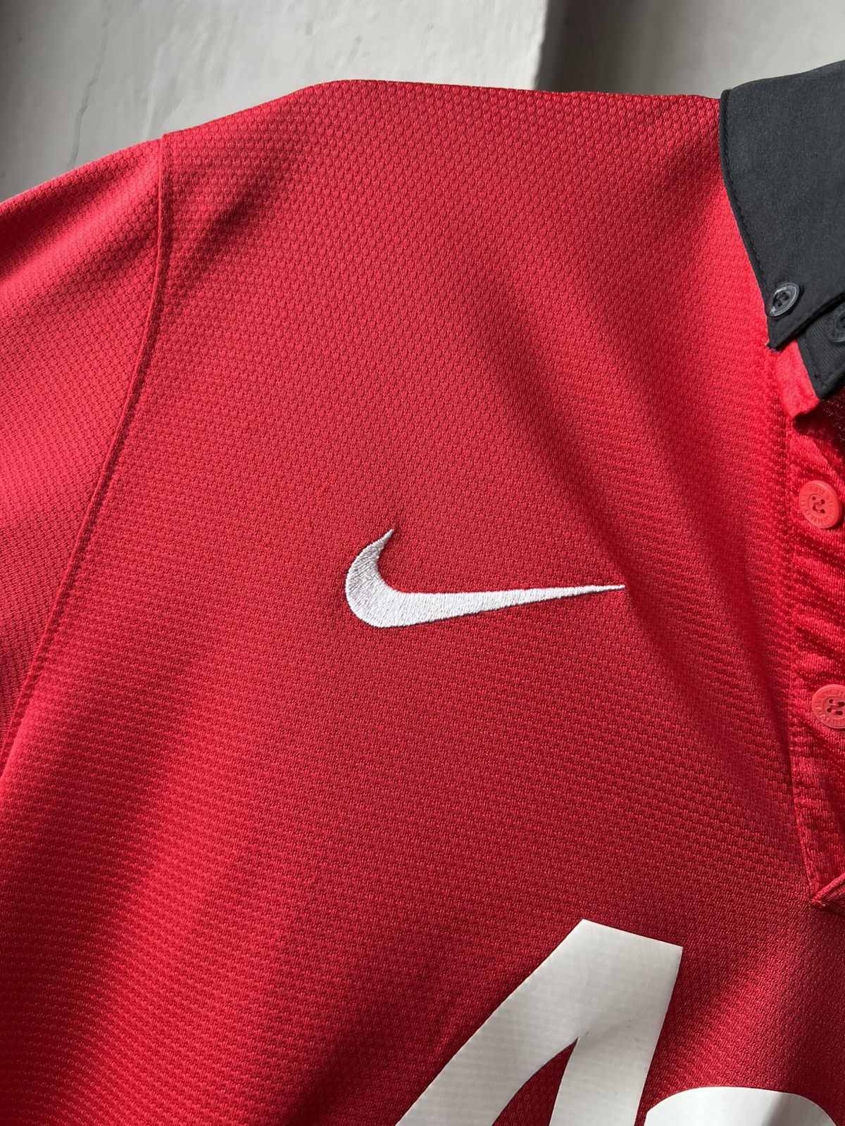Nike 2013/14 MANCHESTER UNITED HOME SOCCER JERSEY FOOTBALL SHIRT Size US L / EU 52-54 / 3 - 7 Thumbnail