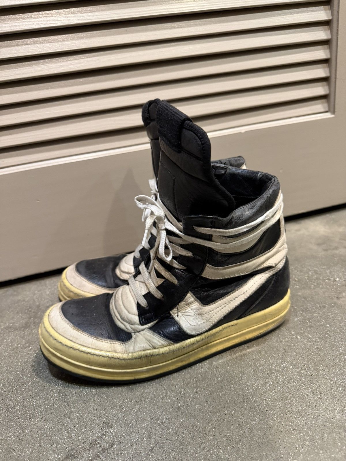 Rick Owens AW06 Oreo Geobasket Dunks Size US 9.5 / EU 42-43 - 3 Thumbnail