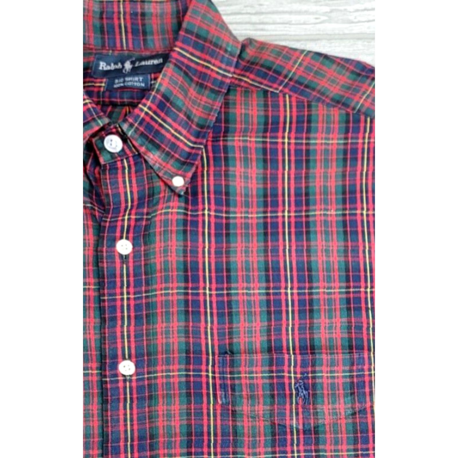Polo Ralph Lauren Polo Ralph Lauren Button-Up Multicolor Plaid Oxford Shirt XL Big & Tall Mens Long Sleeve Colorful Logo OCBD Size US XL / EU 56 / 4 - 4 Thumbnail