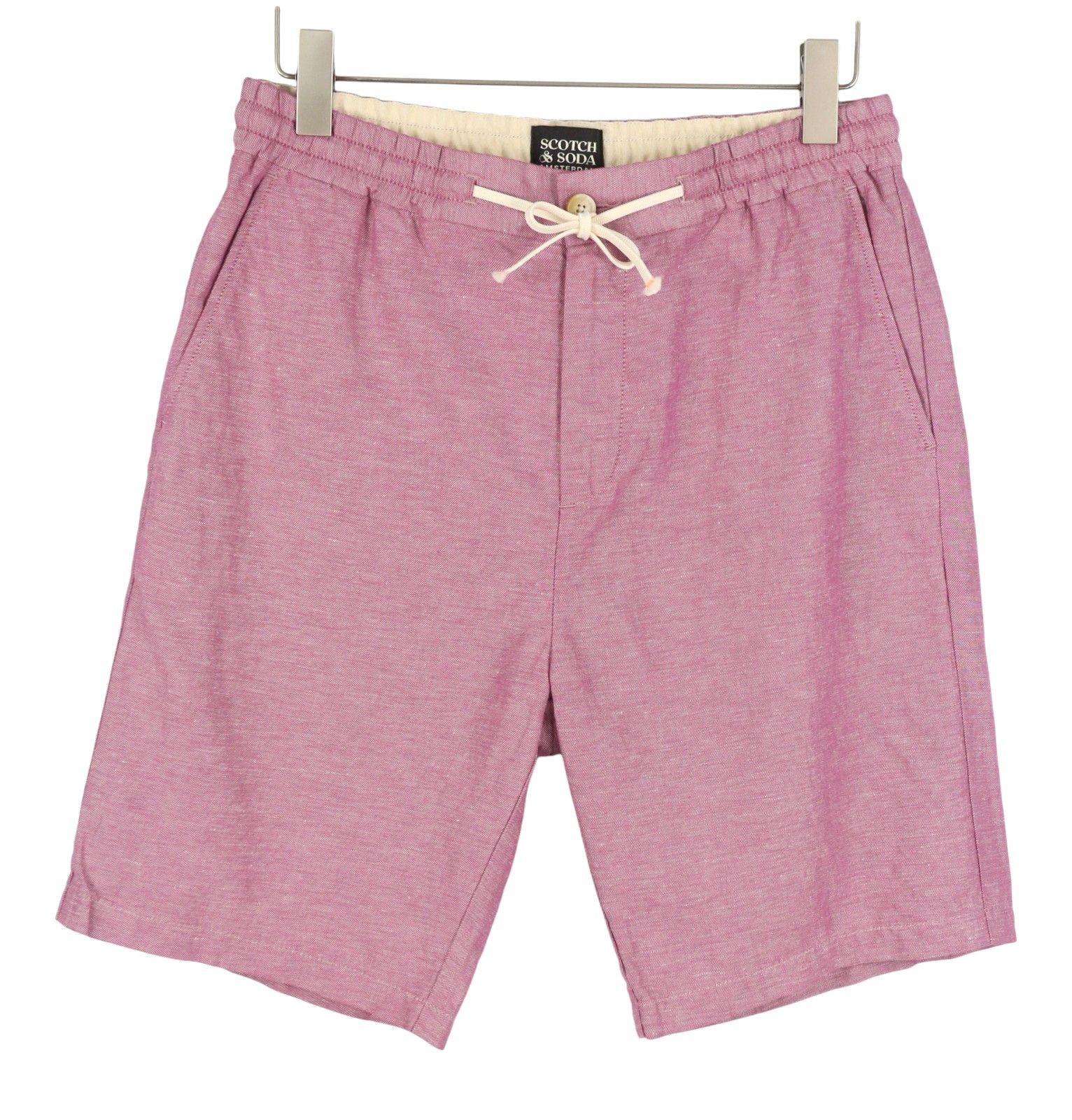 Scotch & Soda W32 Purple Melange Zip Fly Drawstring Waist Shorts 91026 Size US 32 / EU 48 - 2 Thumbnail