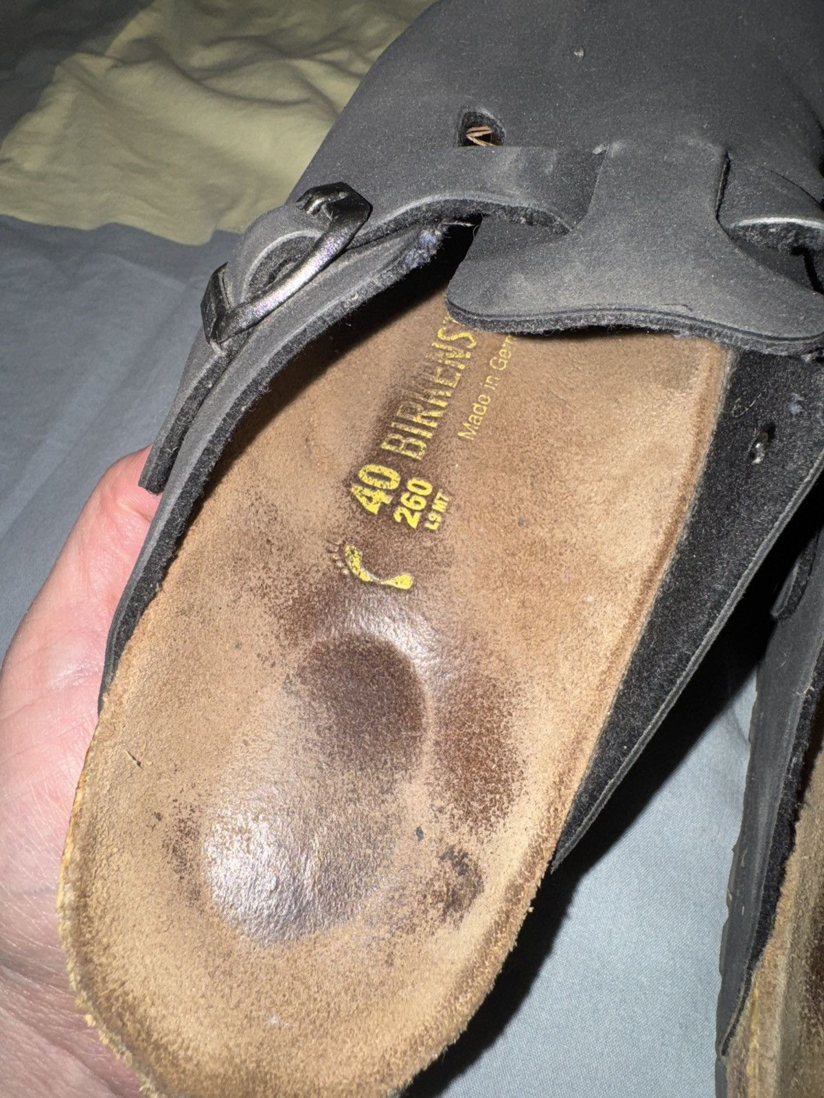 Birkenstock Birkenstock Boston Black Suede Size US 7 / EU 40 - 6 Thumbnail