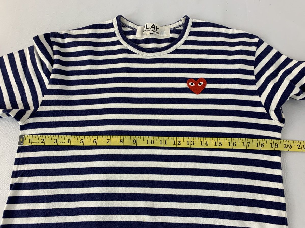 Comme des Garcons PLAY Comme Des Garcon Play Striped Longsleeve Tee Tshirt Size M / US 6-8 / IT 42-44 - 8 Thumbnail