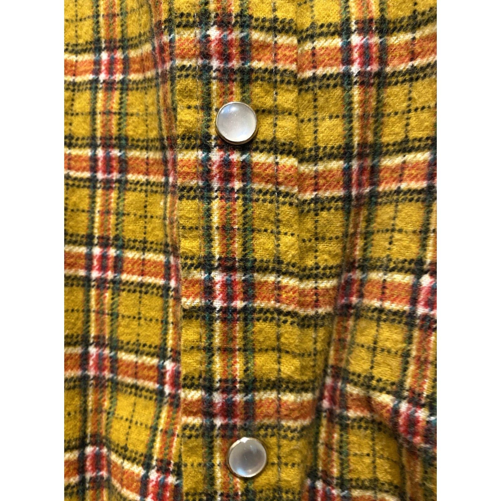 Haband VINTAGE Haband Men's Flannel Western Pearl Snap Shirt 3X Long Sleeve Check Mens Size US XXL / EU 58 / 5 - 4 Thumbnail