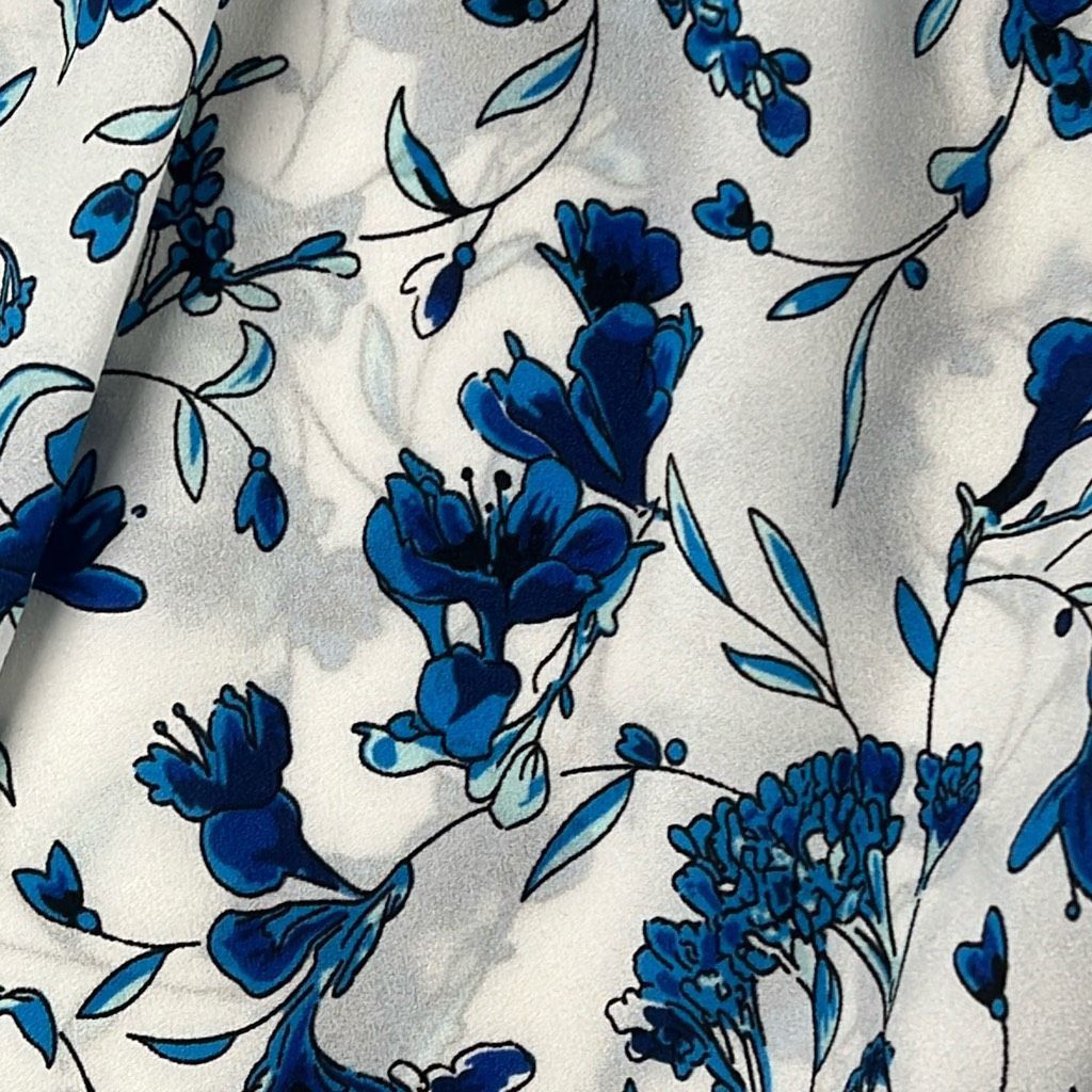 French Connection New French Connection Blue Floral Raglan Sleeve Blouse Size Size S / US 4 / IT 40 - 10 Thumbnail